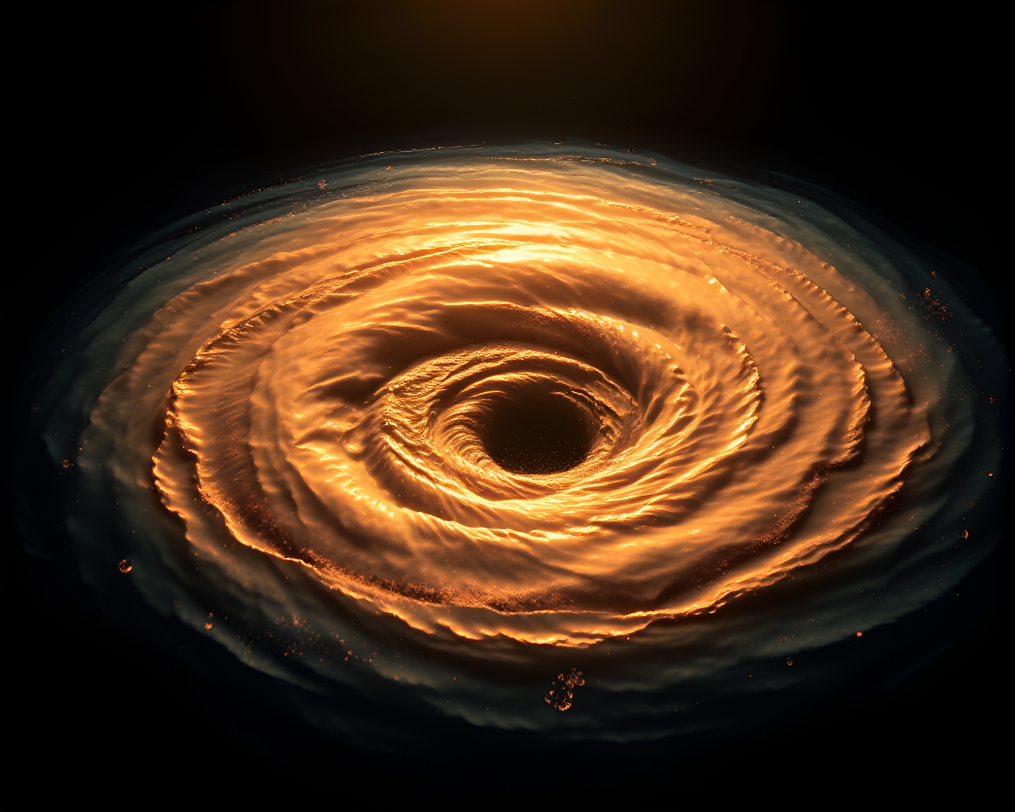Satellite X-ray View: Whirlpool in Savannah Golds – free AI stock image