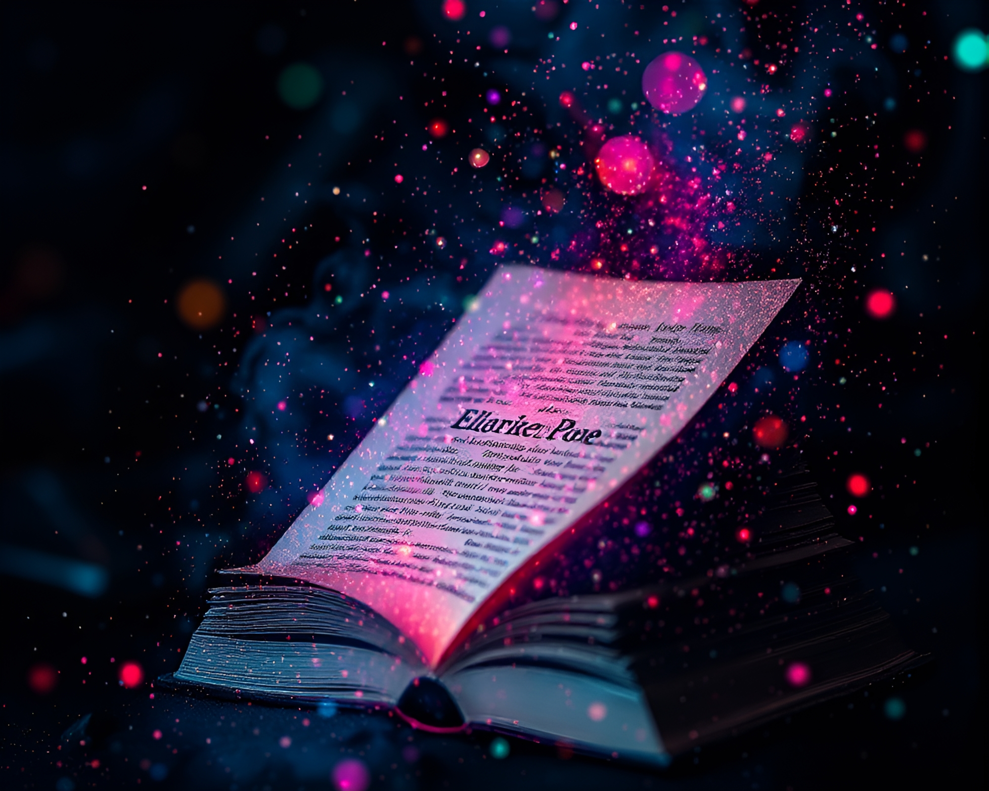 Fractal Edgar Allan Poe Mind Bending Hologram – free AI stock image