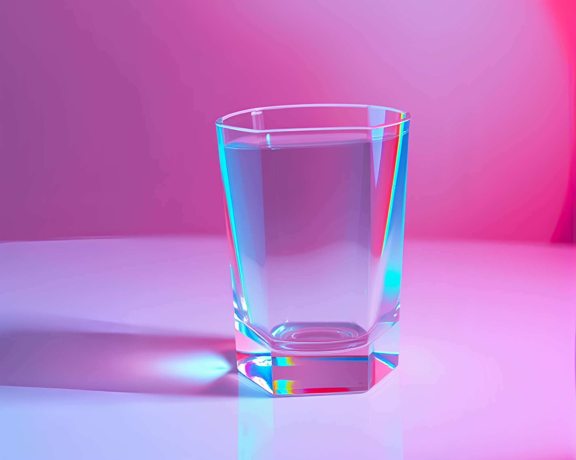 Dimensional Rift in Crystal Clear Anaglyph 3D – free AI stock image