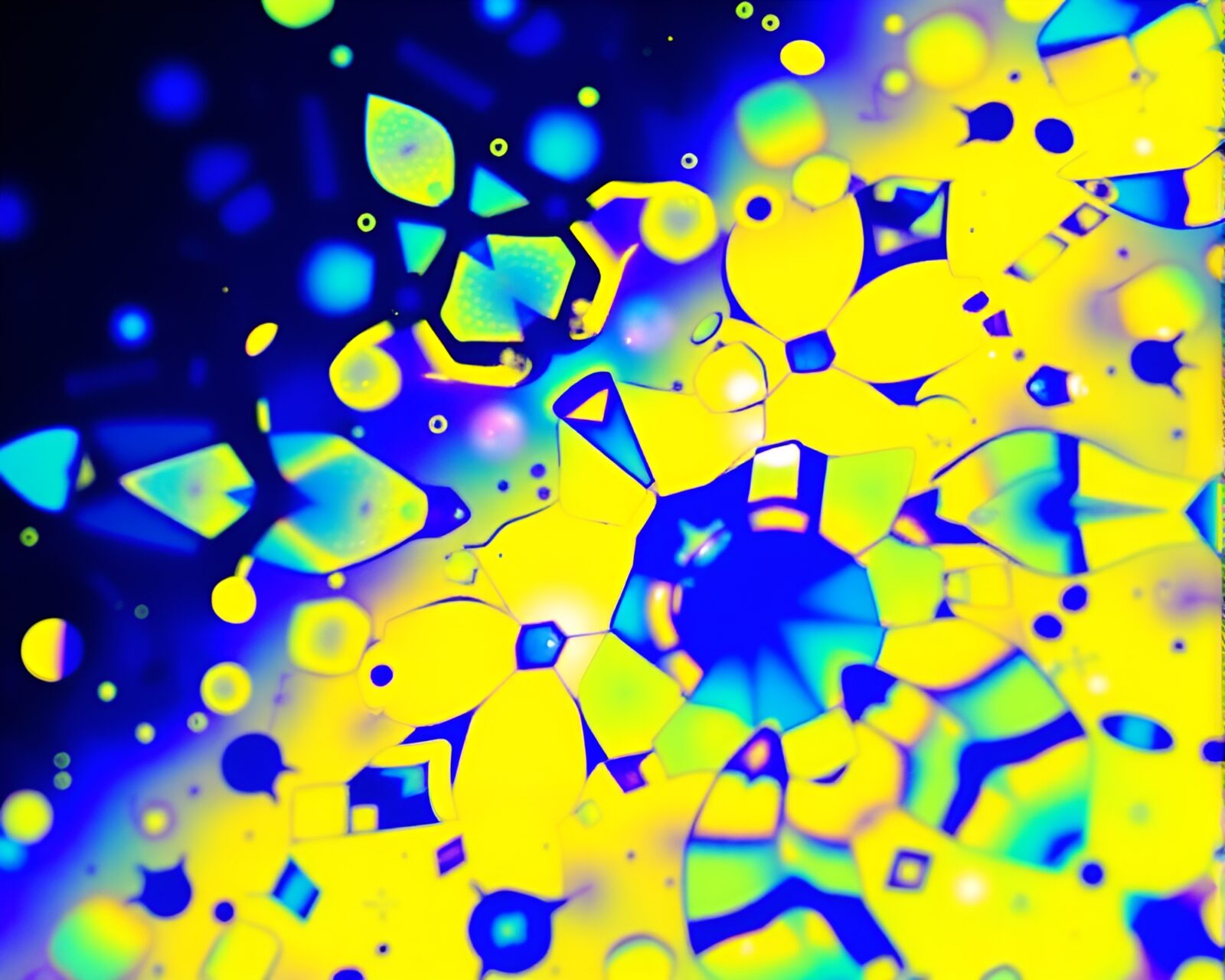 Vibrant 3D bio-printer design illuminated in ultraviolet light