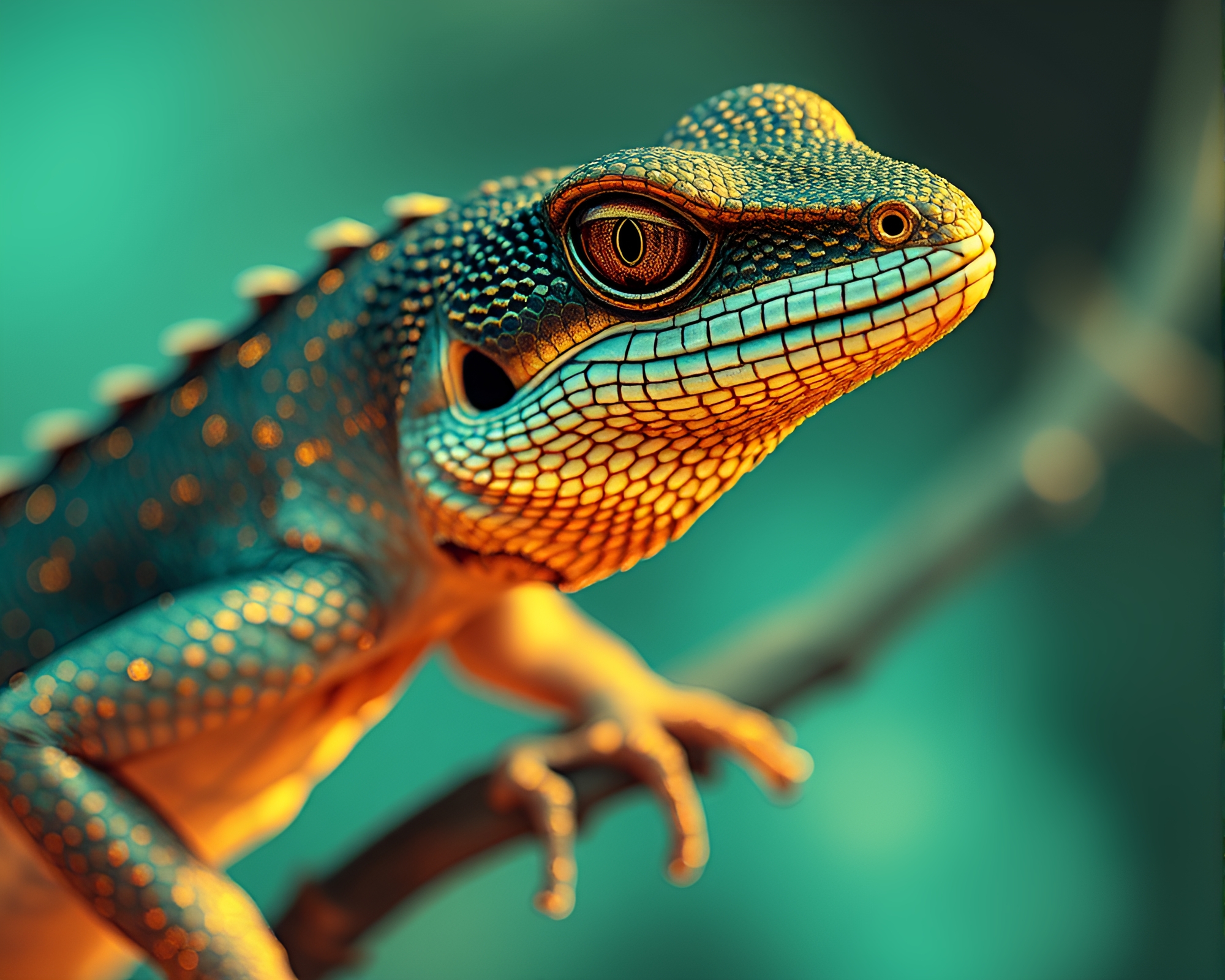 Gilded Basilisk Queen in Pastel Fashion Illustration – free AI stock image