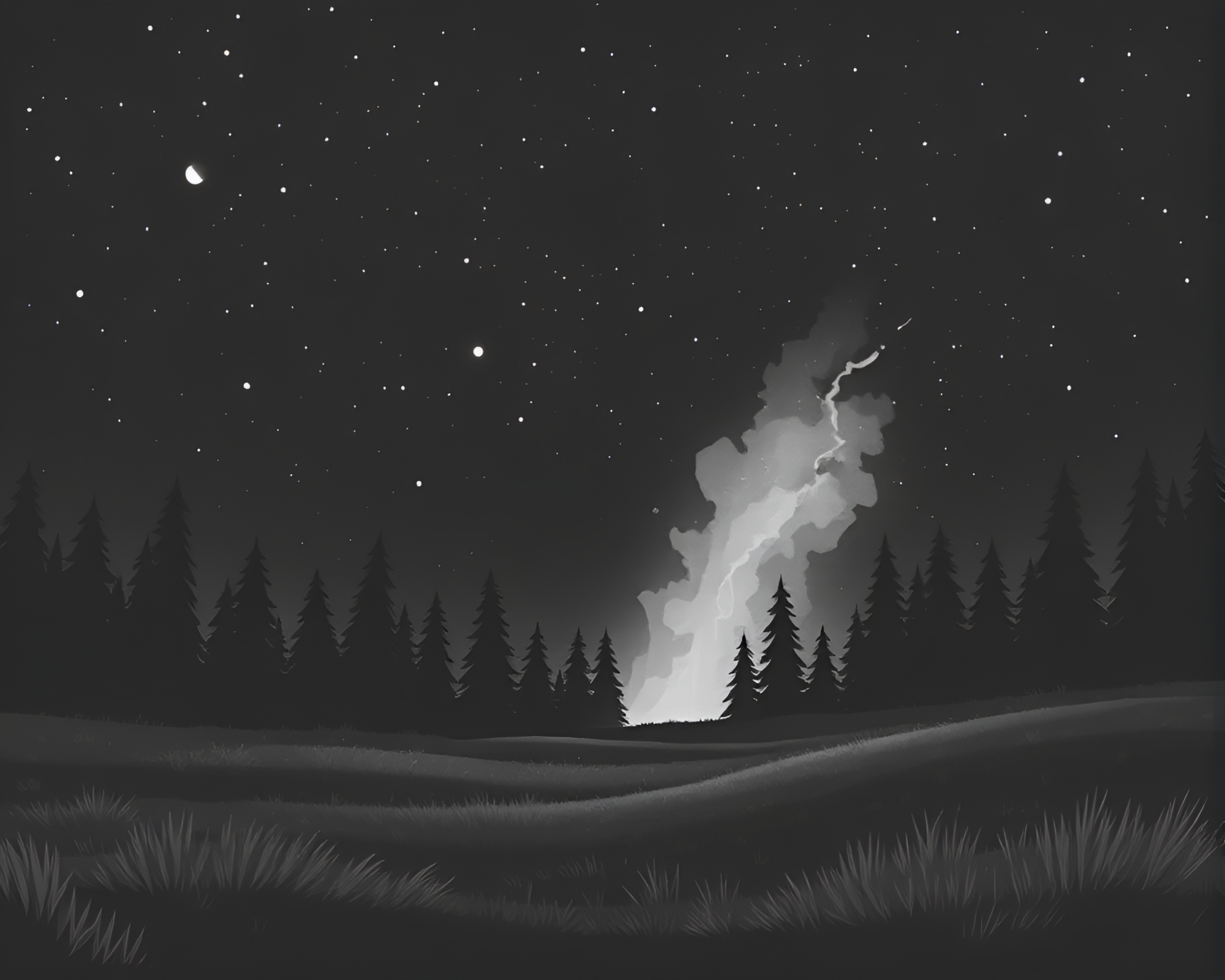 Geyser Field Exploration: Cartoon Adventure in Olive Drab – free AI stock image