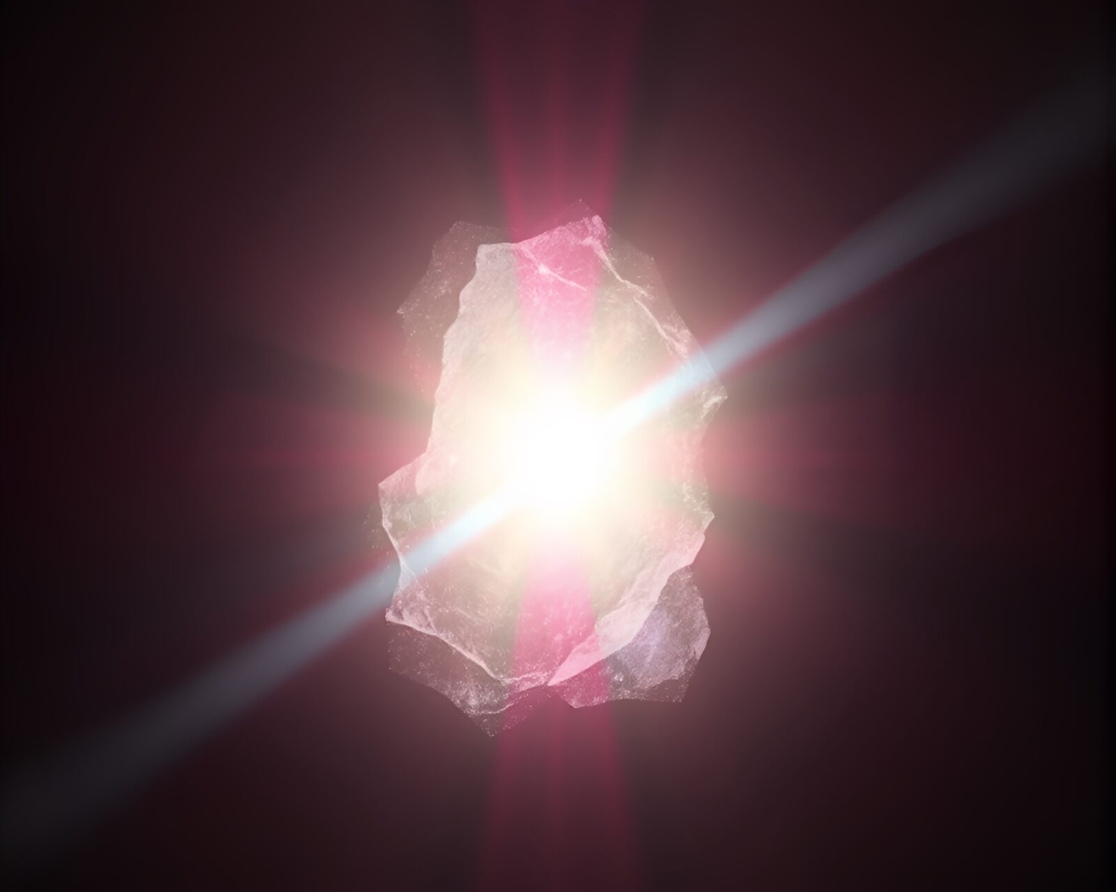 Soft pastel palette glowing rune stone in x-ray style