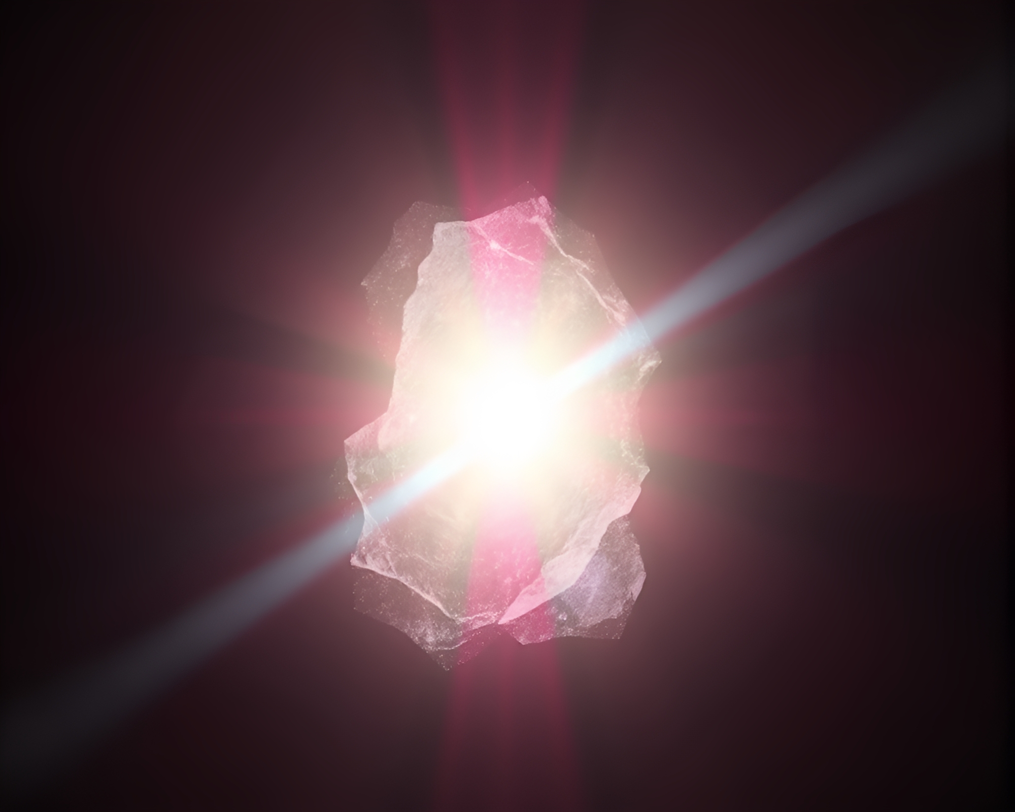 Mystical Glowing Rune Stone with X-Ray Aesthetic – free AI stock image