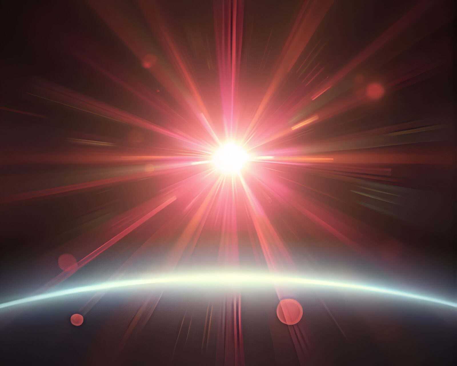 Backscatter flare illuminating baguette in digital painting style