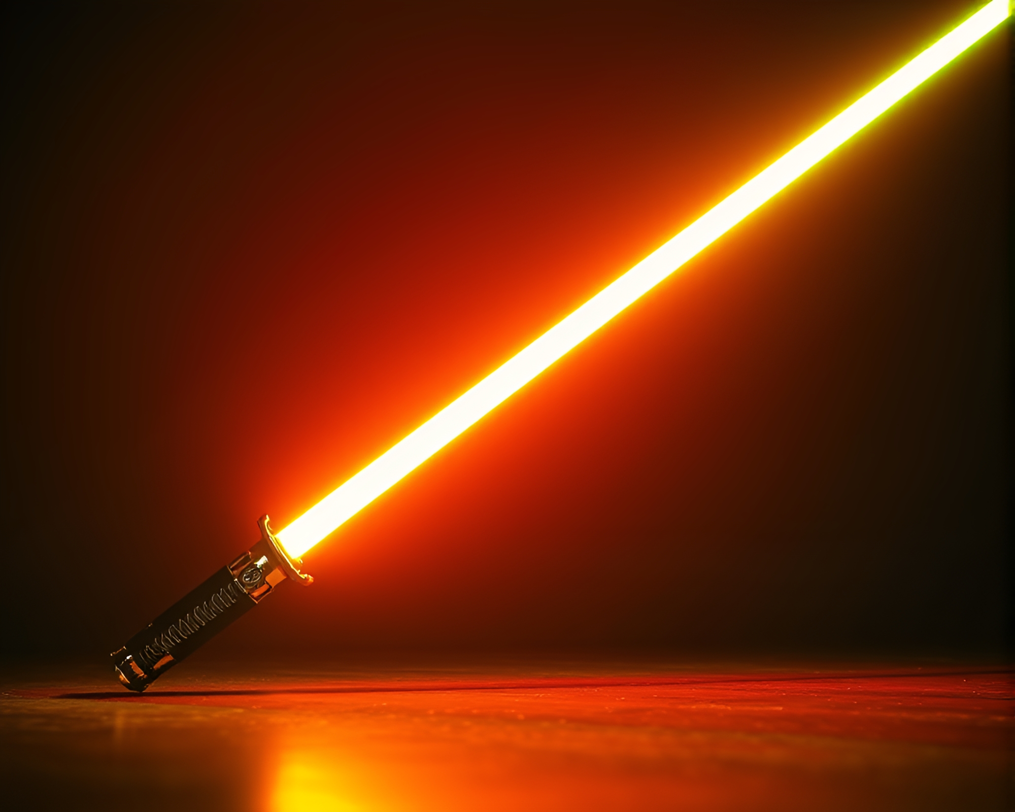 Retro Laser Sword Duel in Vignette Frame – free AI stock image