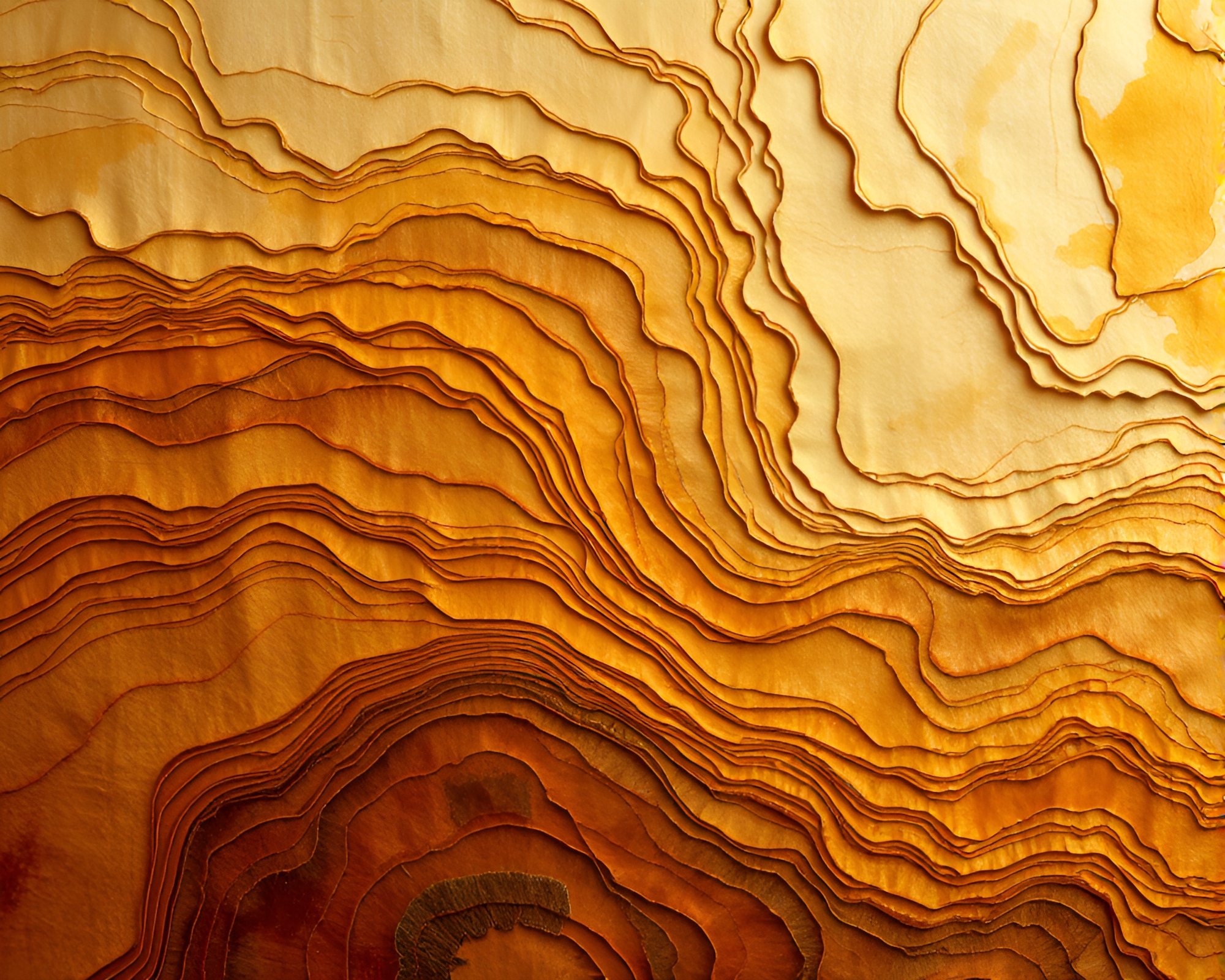 Impasto Ridges on Silk: Sepia Tones Hologram – free AI stock image