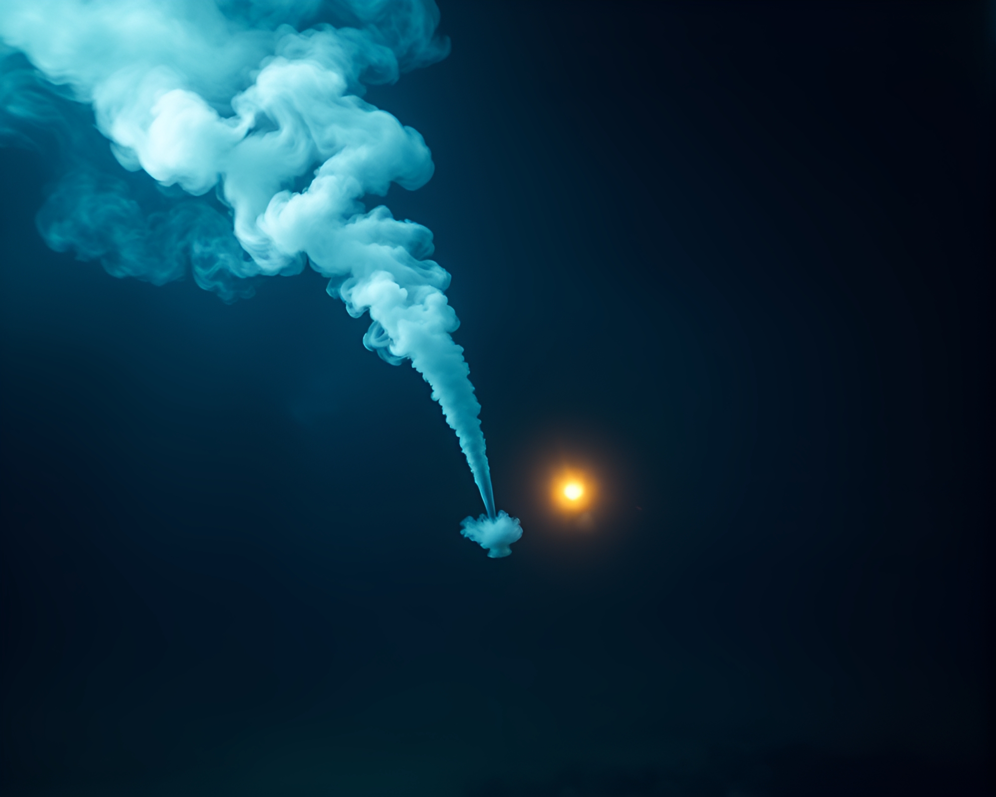 Submarine in ethereal underwater torchlight glow – free AI stock image