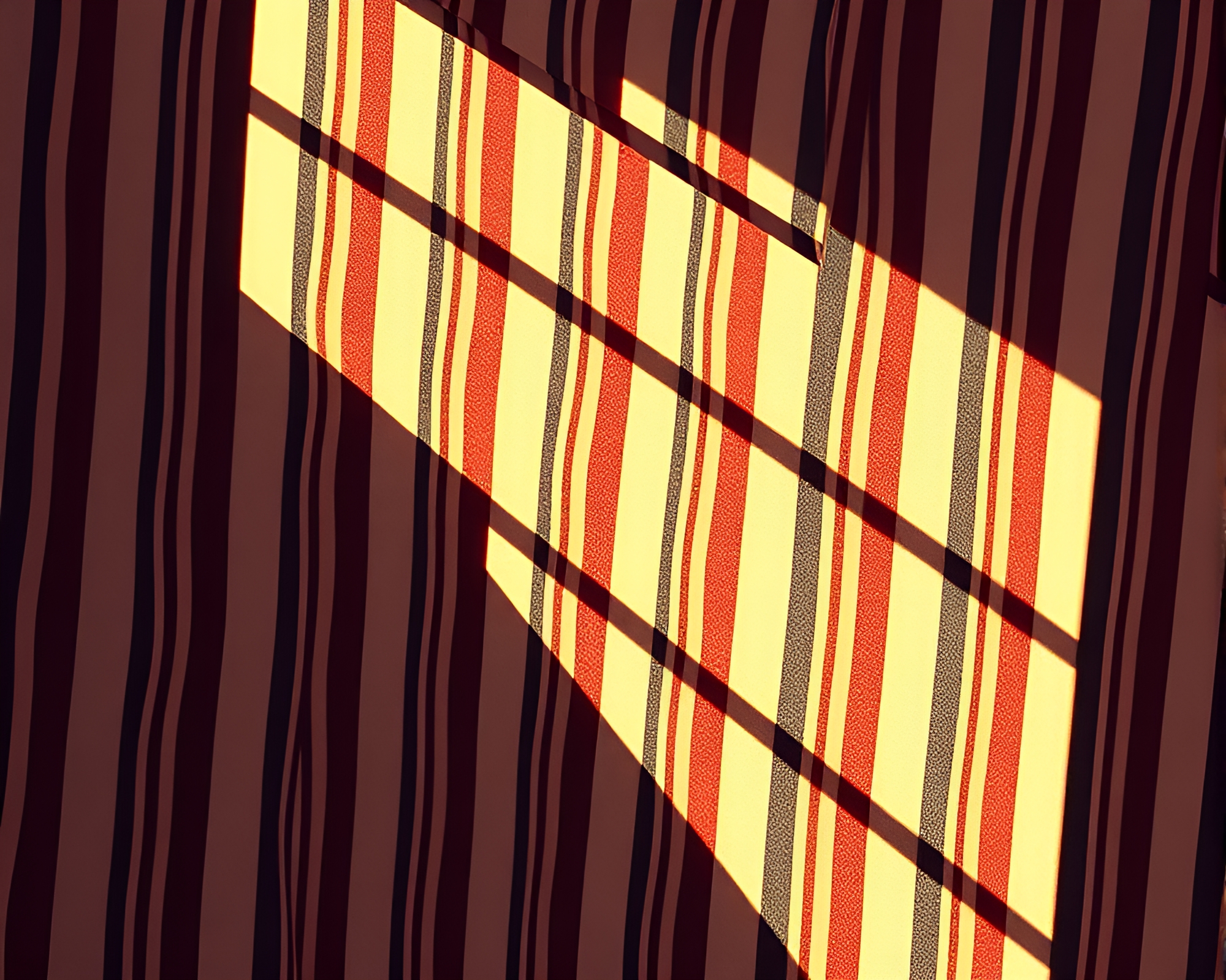 Escher-inspired Tessellated Striped Porchlight Scene – free AI stock image
