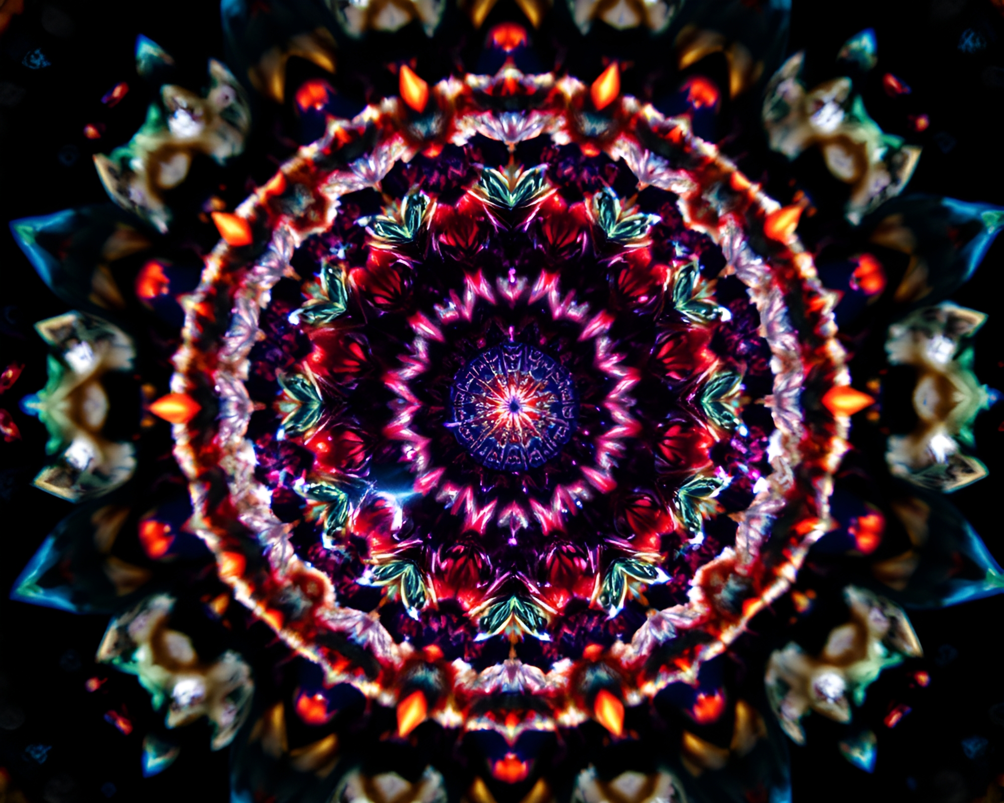 Intricate Mind Palace Kaleidoscope Fragment – free AI stock image