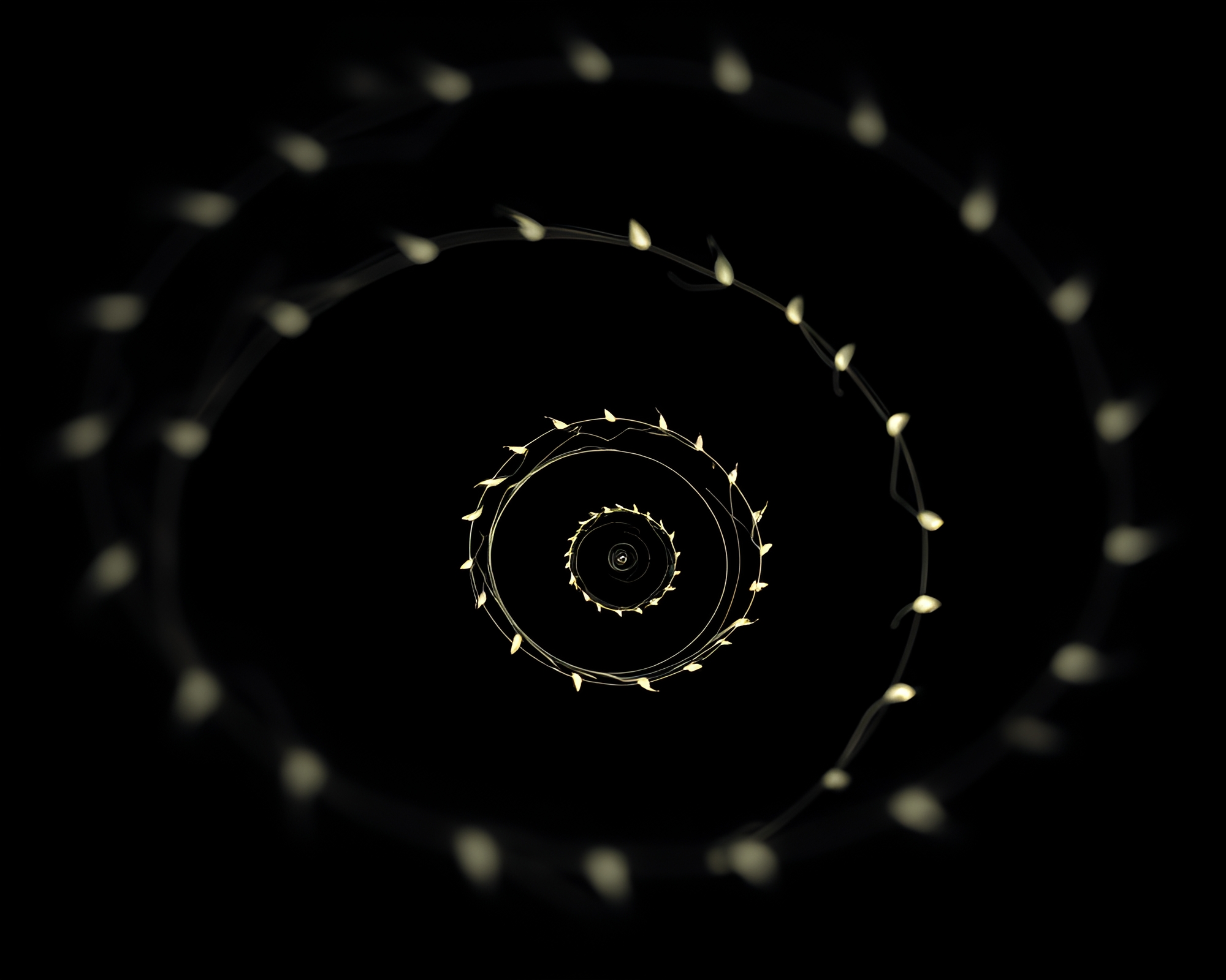 Ethereal Elf Noir Spiral Composition – free AI stock image