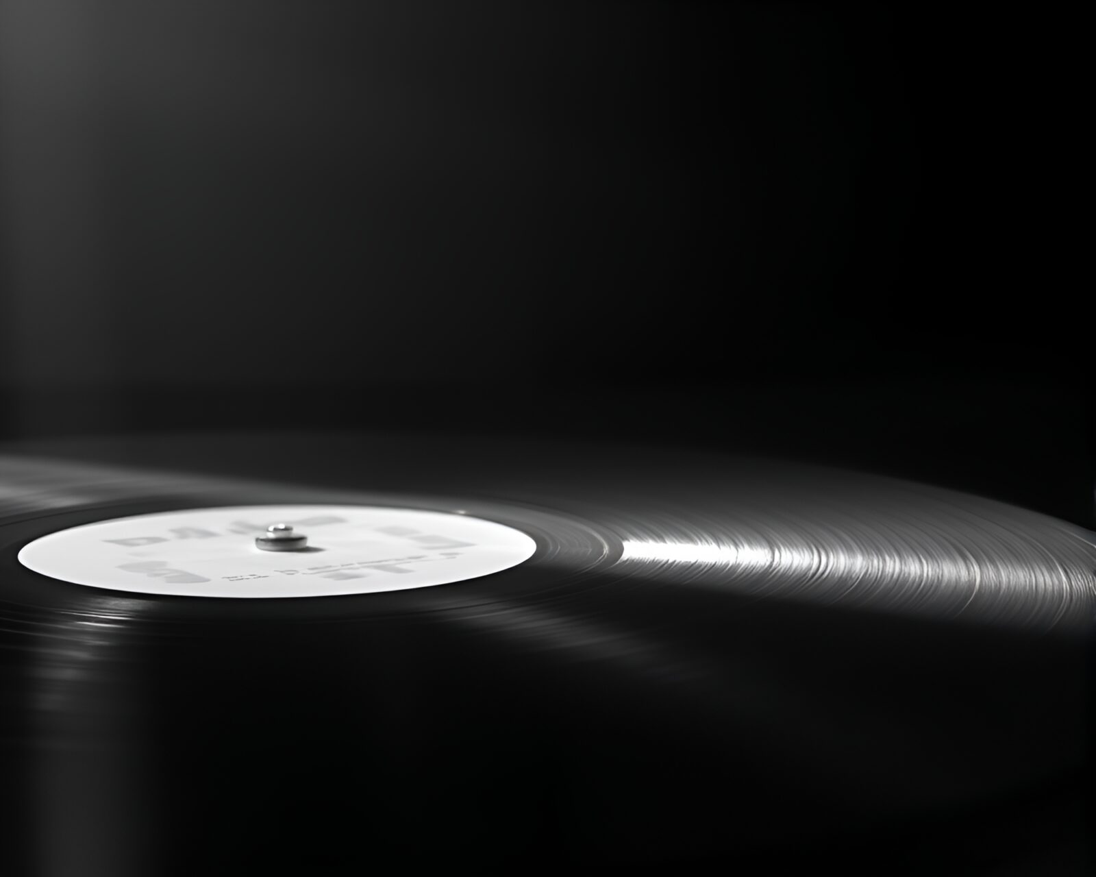 Sci-fi scene with laser light reflecting off record