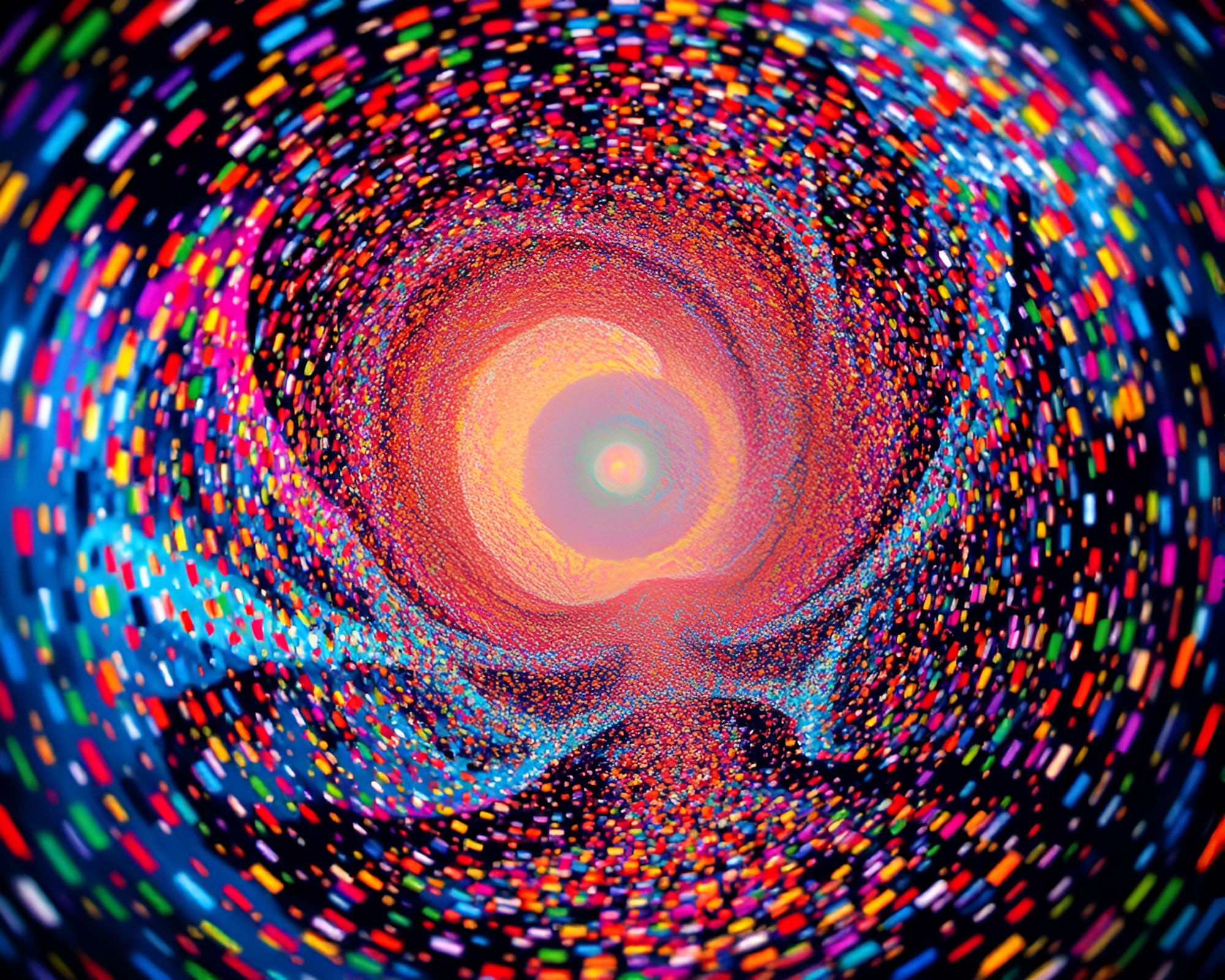 Mind Palace Mural: Confetti Burst – free AI stock image