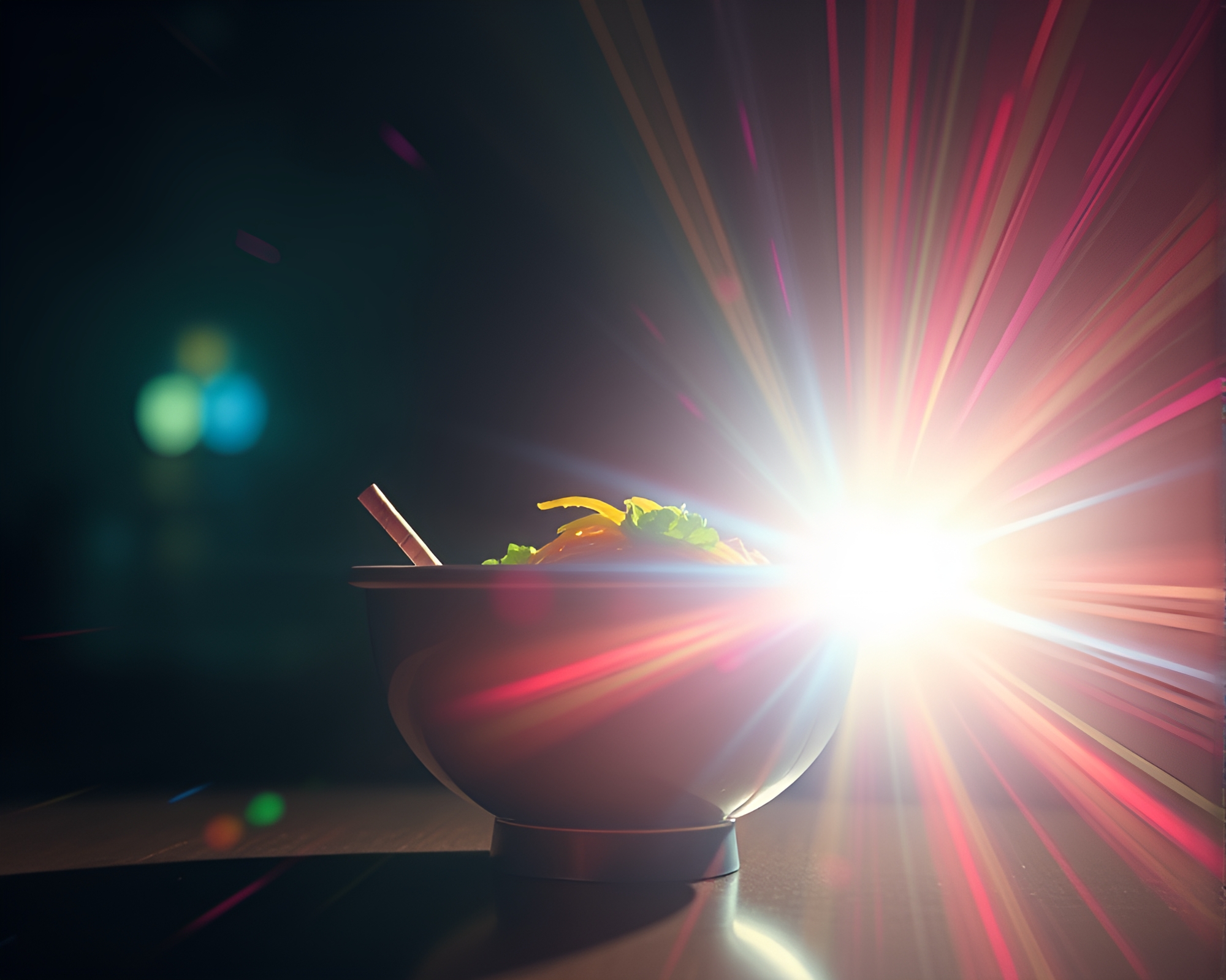 Surreal Ramen Bowl in Stop-Motion Animation Still – free AI stock image