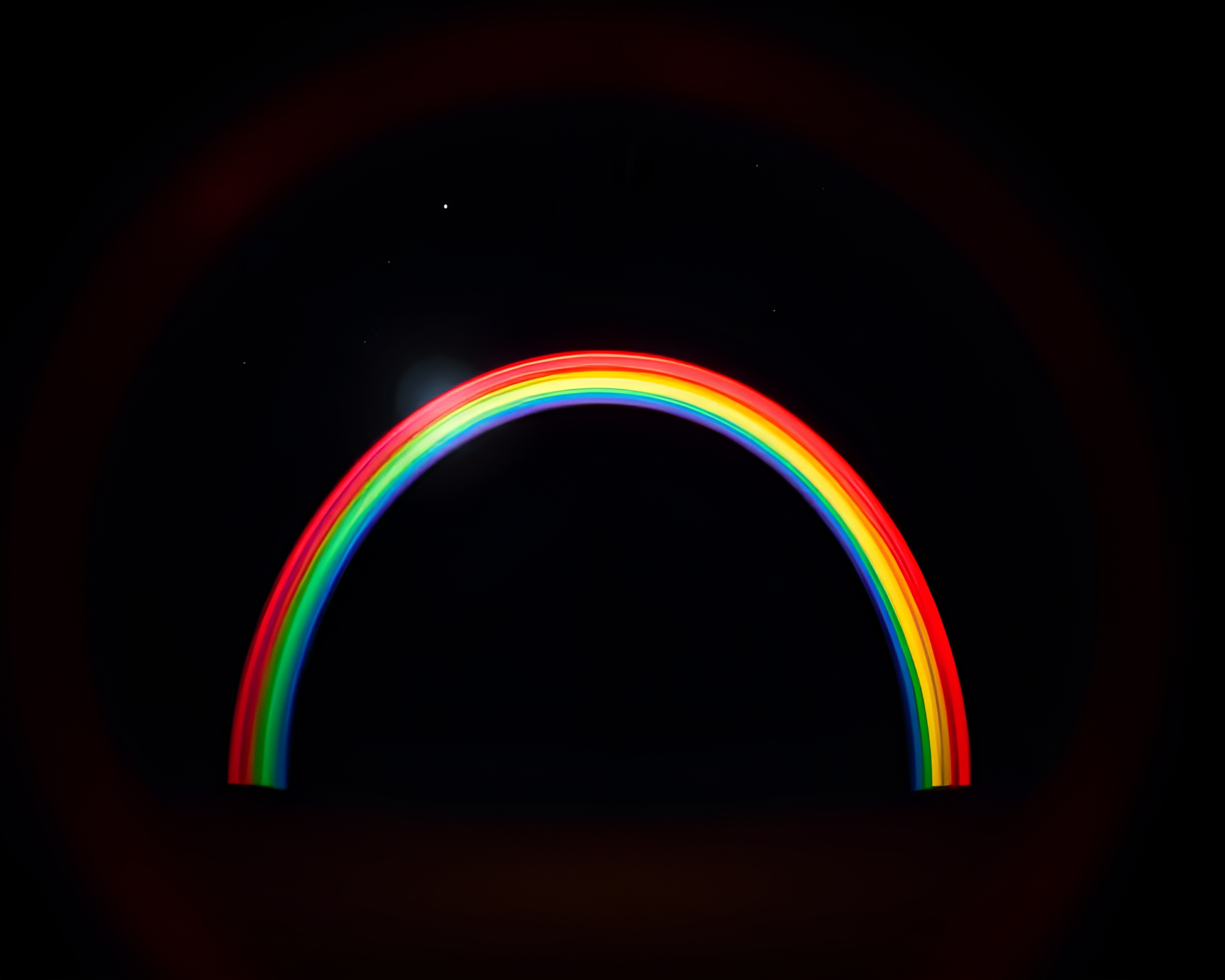Celestial Arch Bridge in Split-Focus X-Ray Vision – free AI stock image