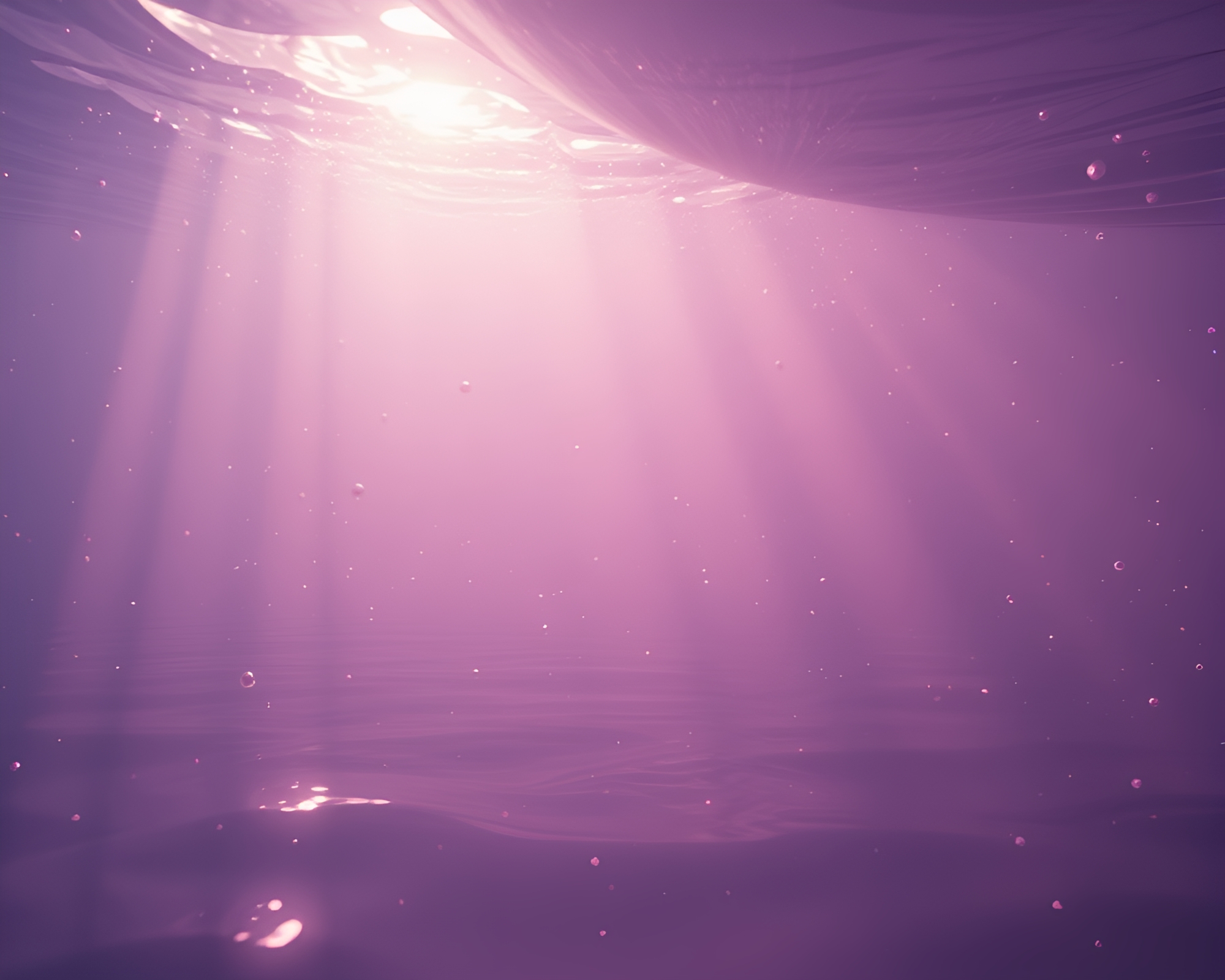 Sunrise Glow Submarine: Floating Particles Cloth Simulation – free AI stock image