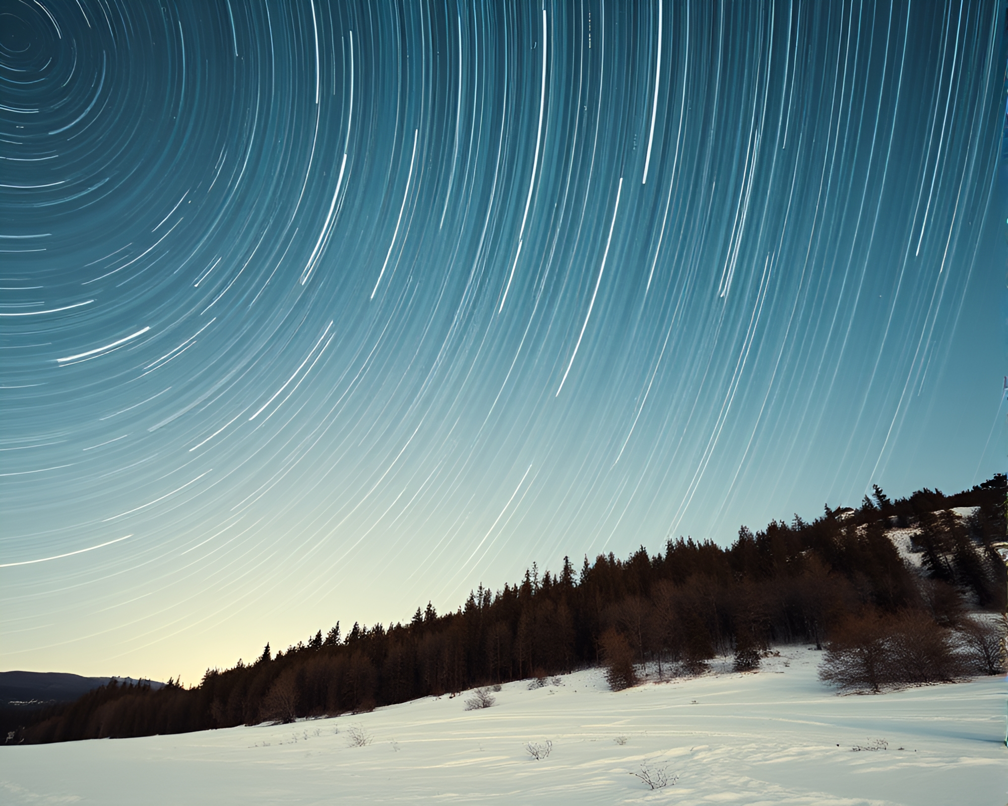 Frosty Shield Under Star Trails – free AI stock image