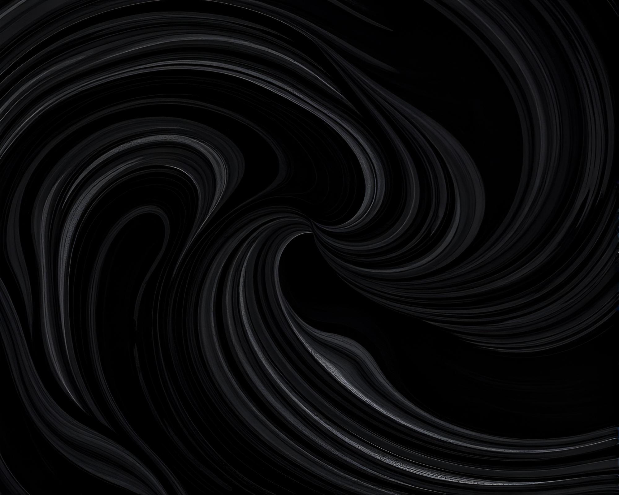 Psychedelic Swirl Charcoal Black Artistic Concept – free AI stock image