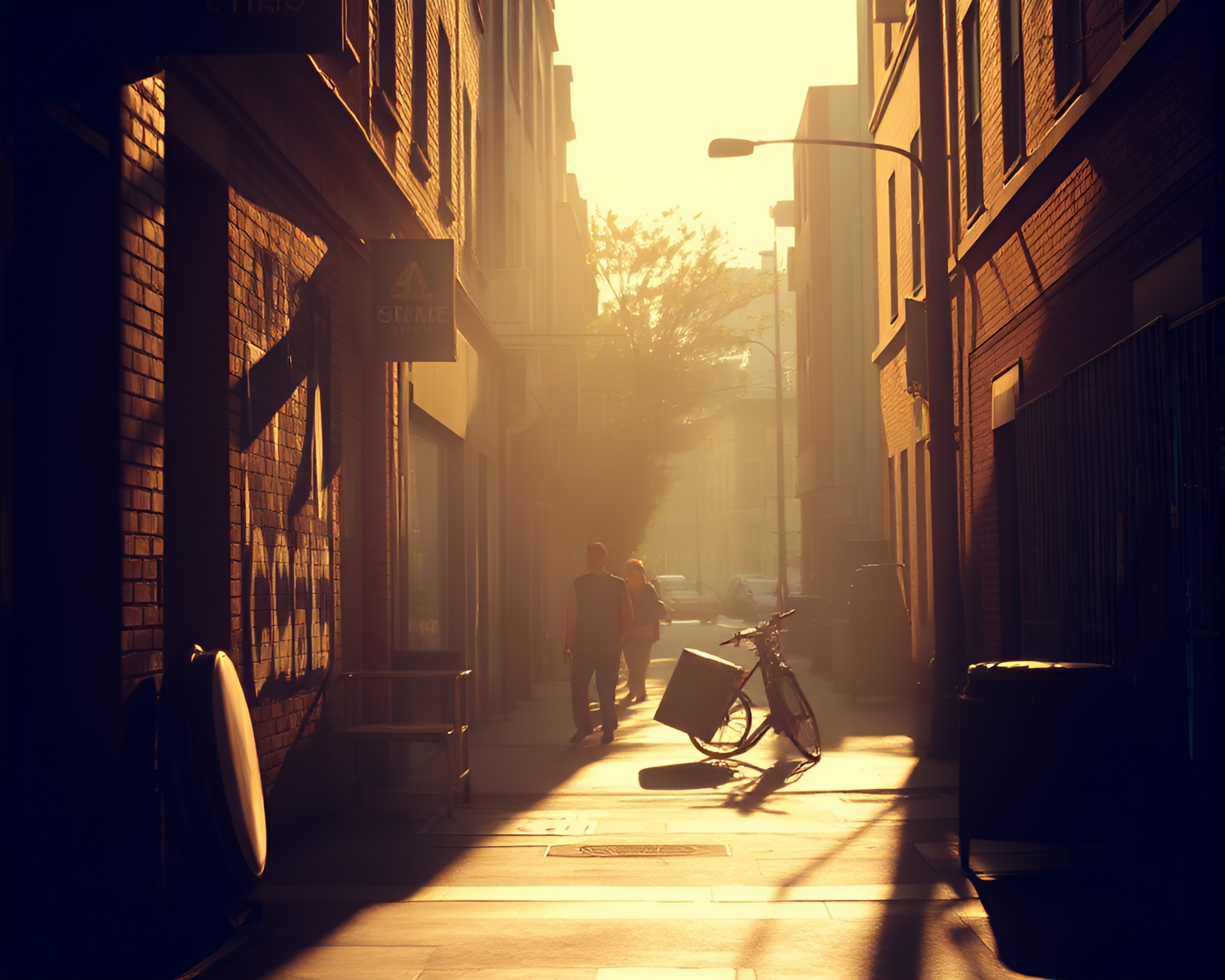 Drum-themed Street Art Tags in Soft Shadows – free AI stock image