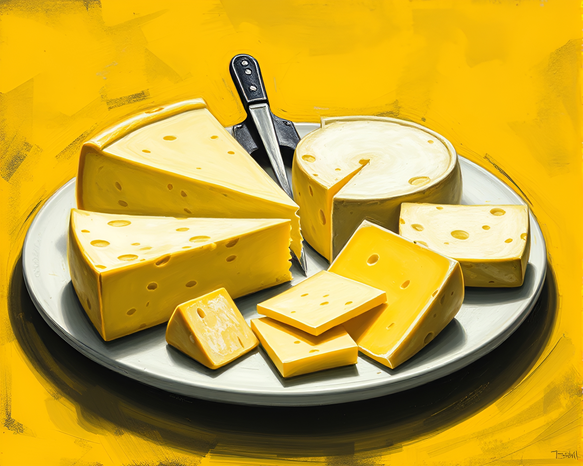 Elegant Cheese Platter from a Dynamic Angle – free AI stock image