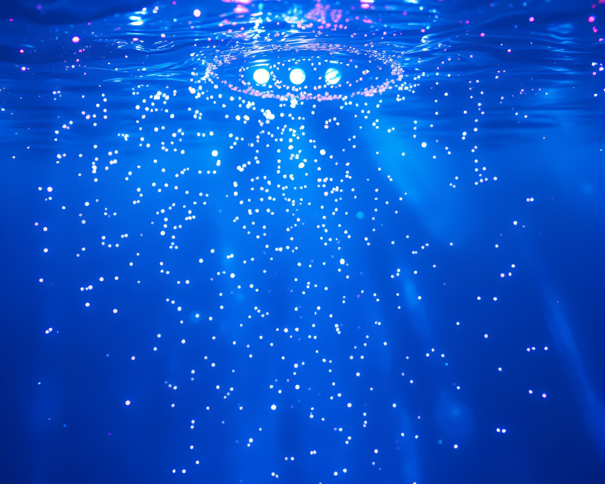 Mesmerizing Holographic Underwater Dome with Ink Wash Effects – free AI stock image