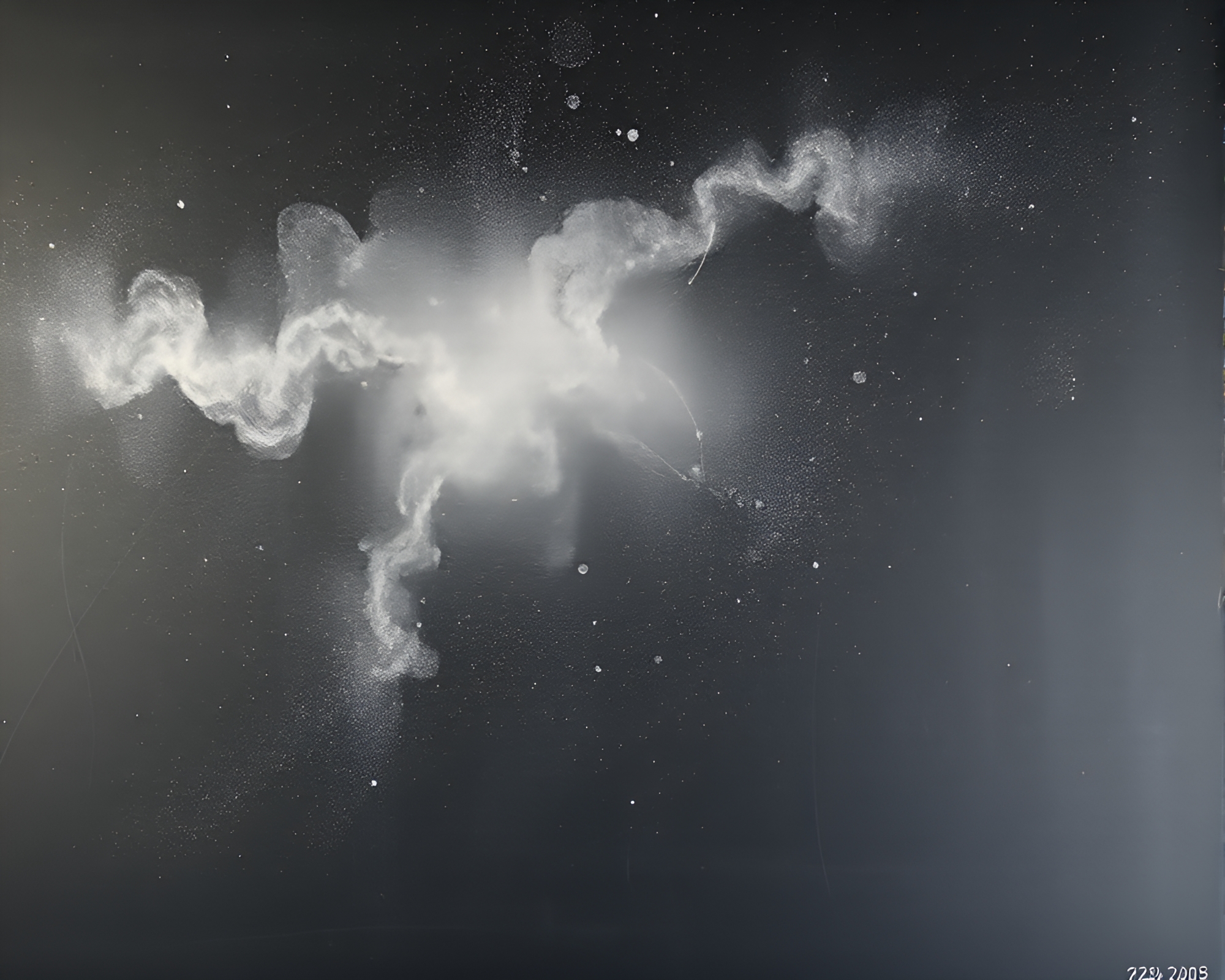 Chalkboard Cliff Edge in Cosmic Dust Palette – free AI stock image