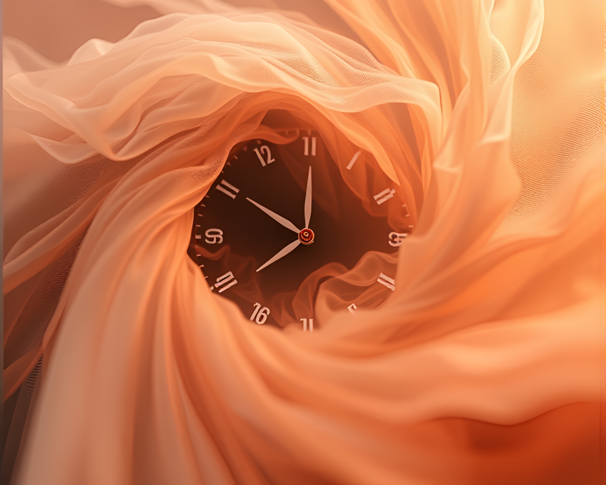 Time Vortex close-up with Cloth Simulation – free AI stock image