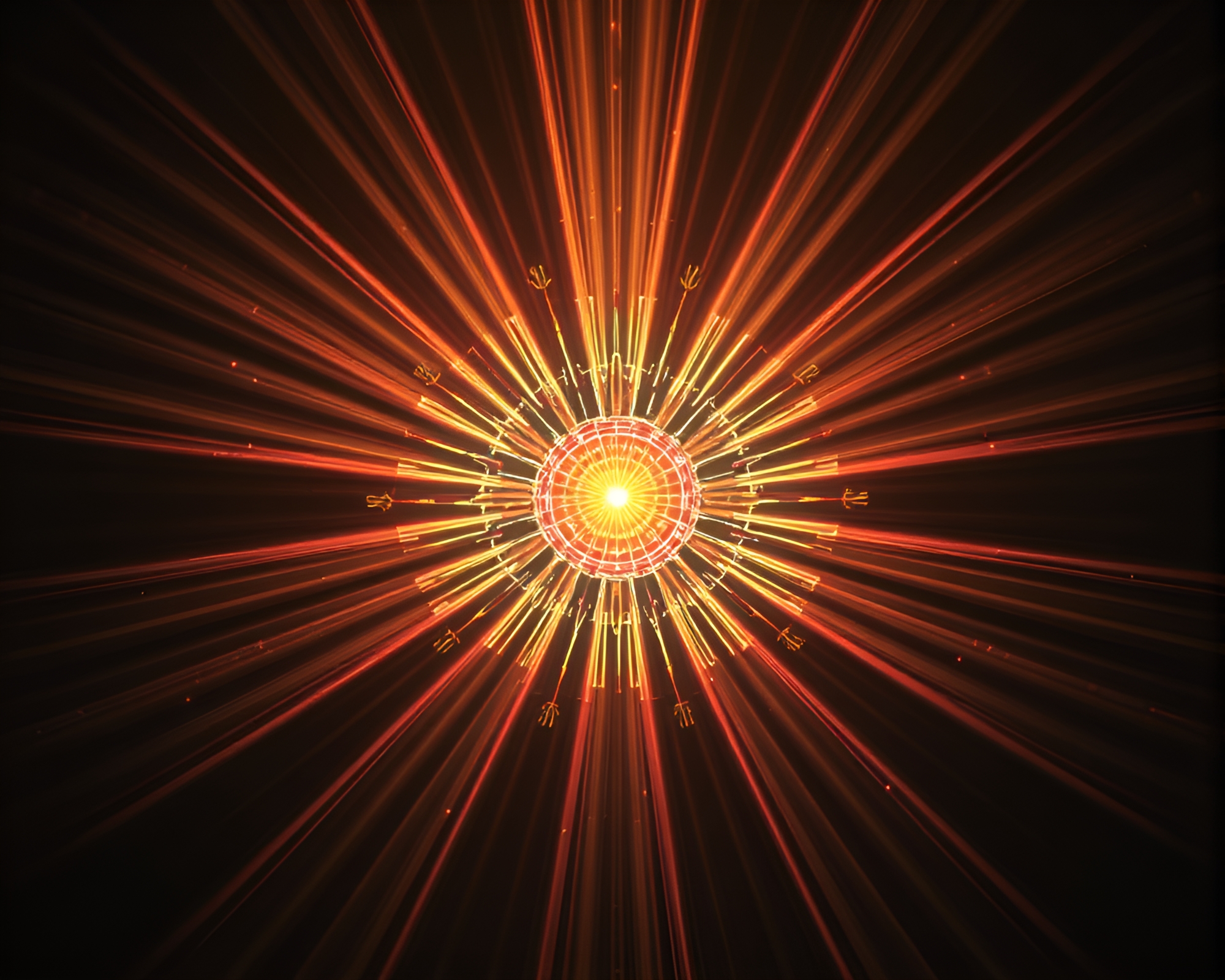 Maximalist Zero-Point Energy Reactor with God Rays – free AI stock image