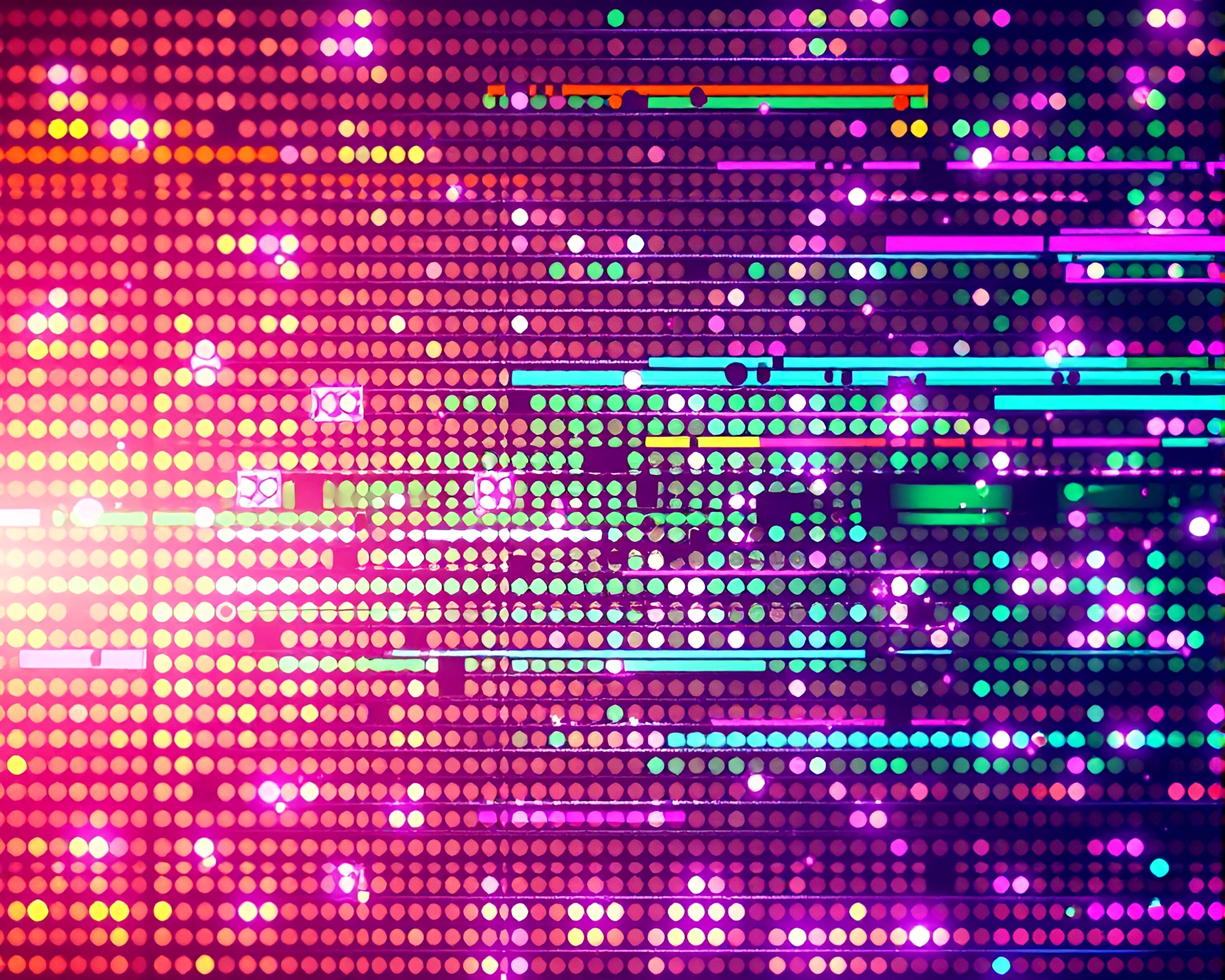 Glitched Low-Poly Jewel Tone 3D Matrix – free AI stock image
