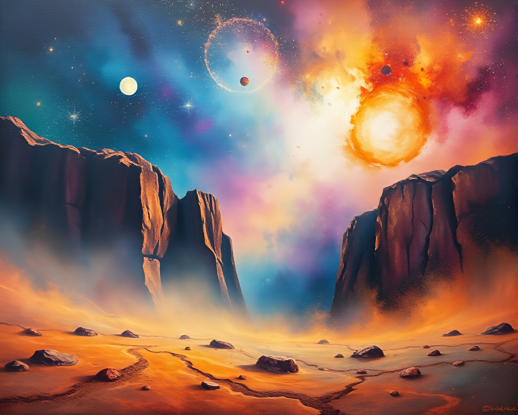 Cosmic Monolith: Color Field Paper Texture Composition – free AI stock image