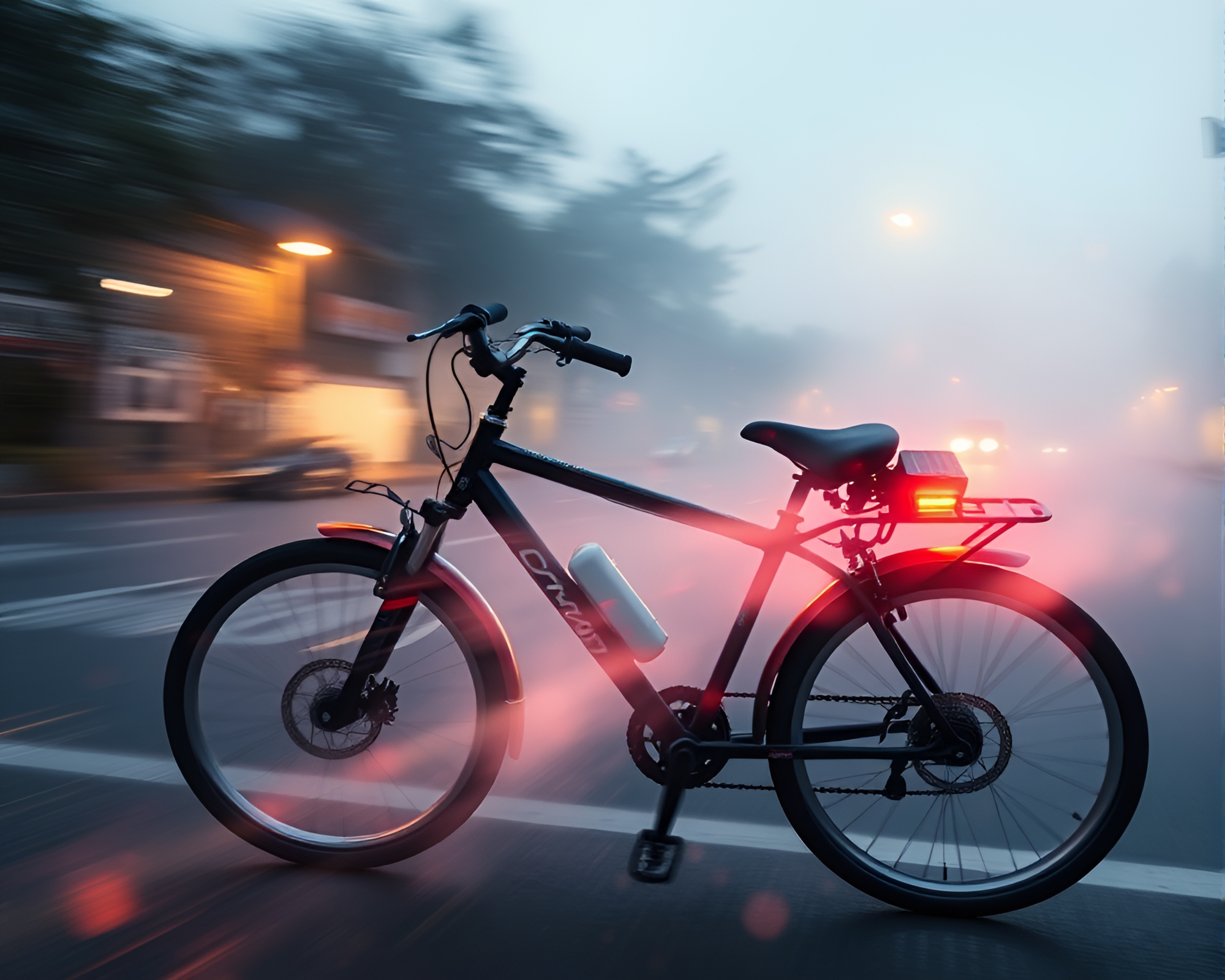 Solar-Powered Bike Collage in Dynamic Angles – free AI stock image