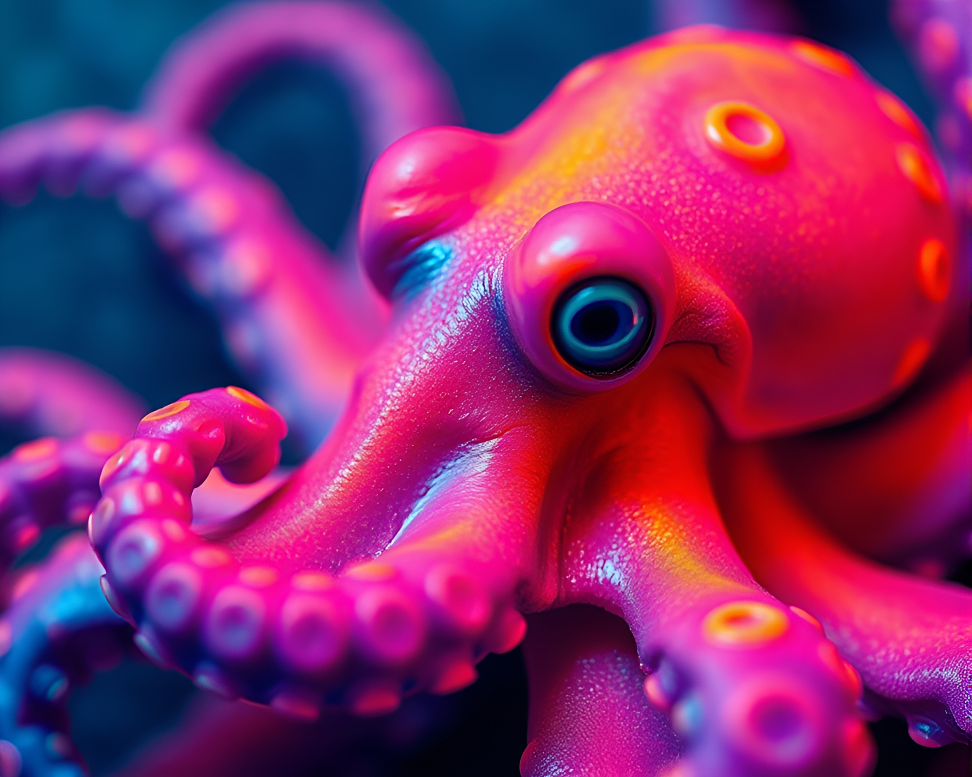 Mesmerizing Octopus Thermal Tattoo Flash Art – free AI stock image