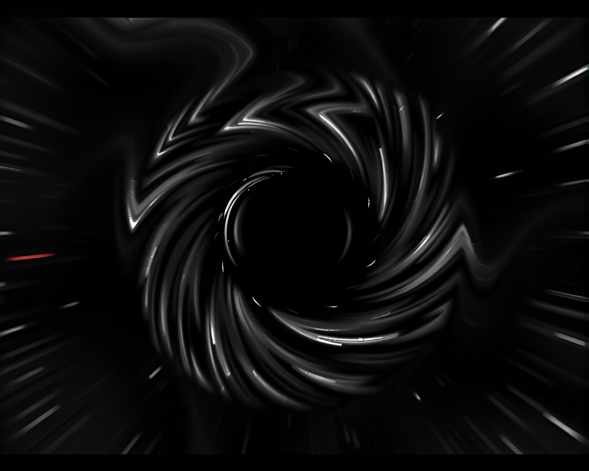 Samurai warrior’s distorted reality in wireframe swirl – free AI stock image