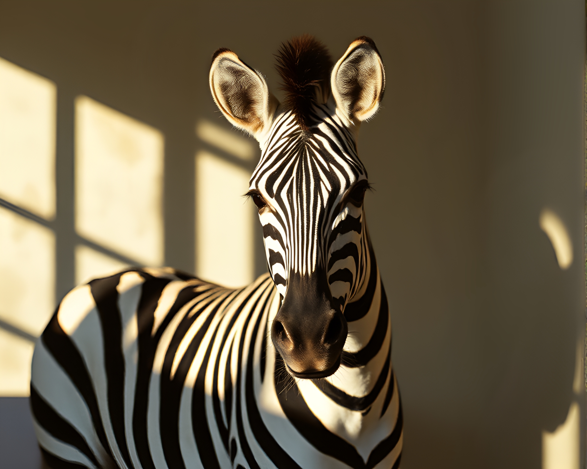Impressionist Film Burn Zebra Artwork – free AI stock image