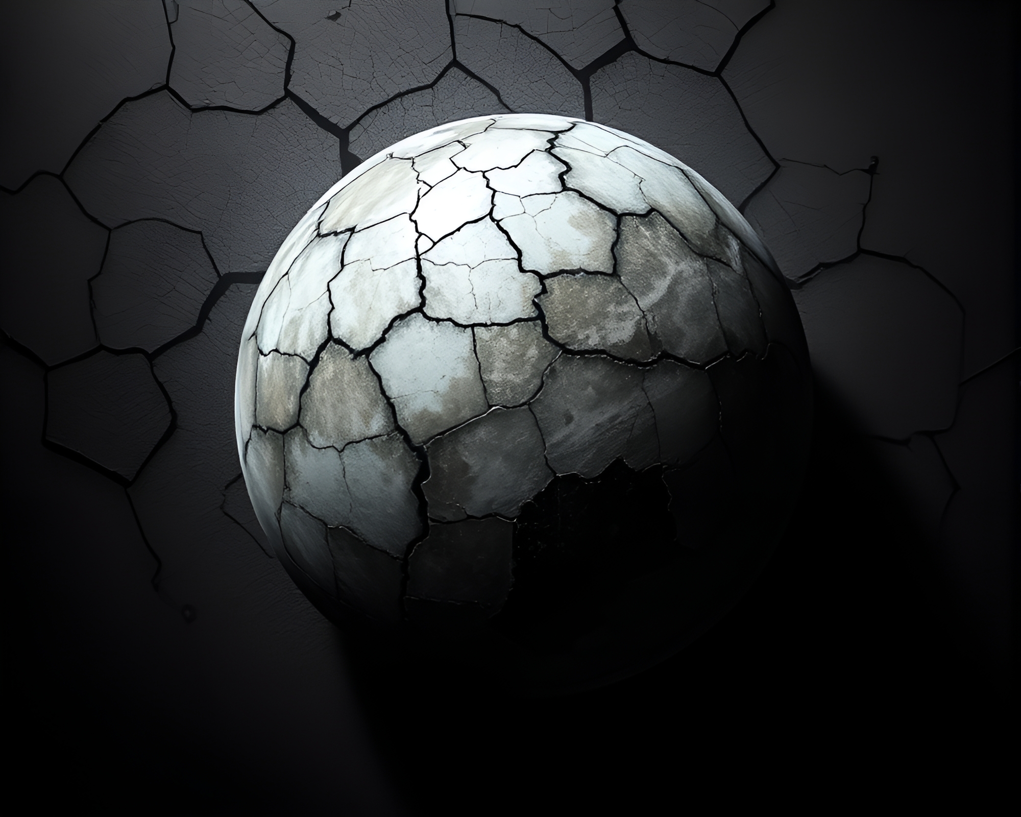 Cracked Morse Code: Gradient Mesh Telegraph – free AI stock image