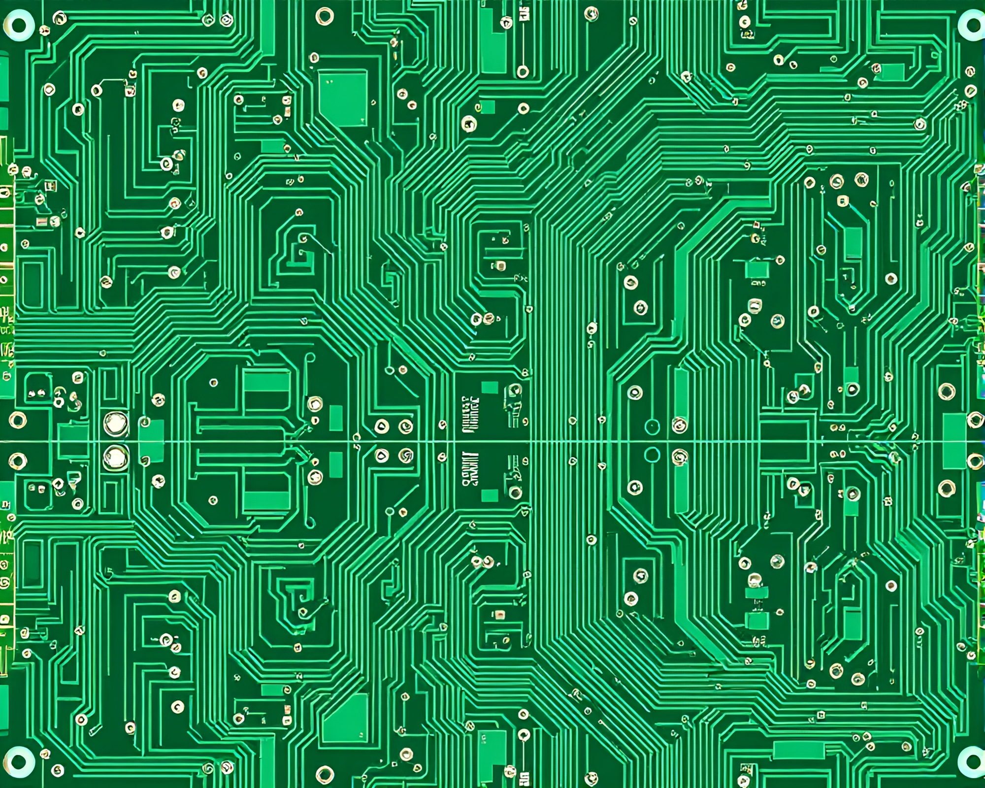 Double Reflections in Mint Circuit Board Graphic Novel – free AI stock image