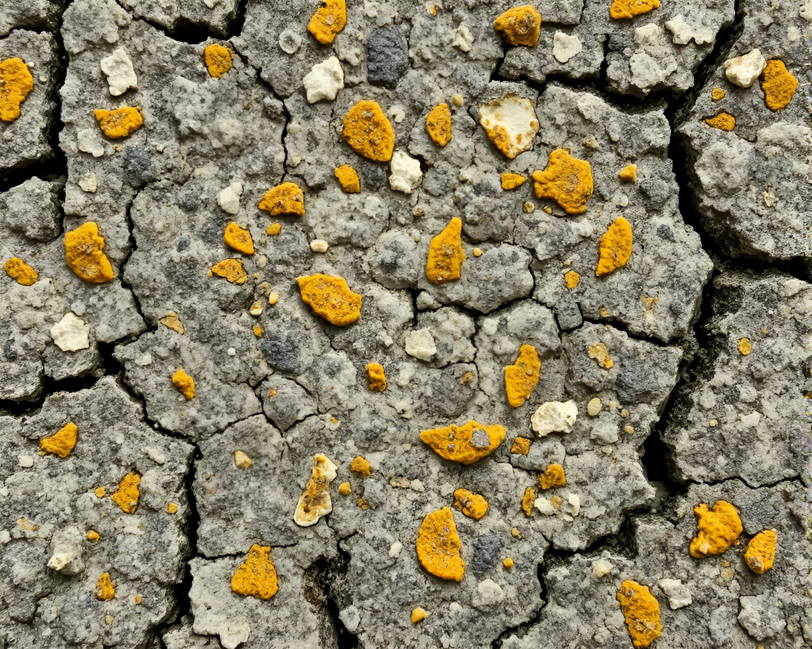 Detailed paper cutout of AI brain analyzing lichen texture
