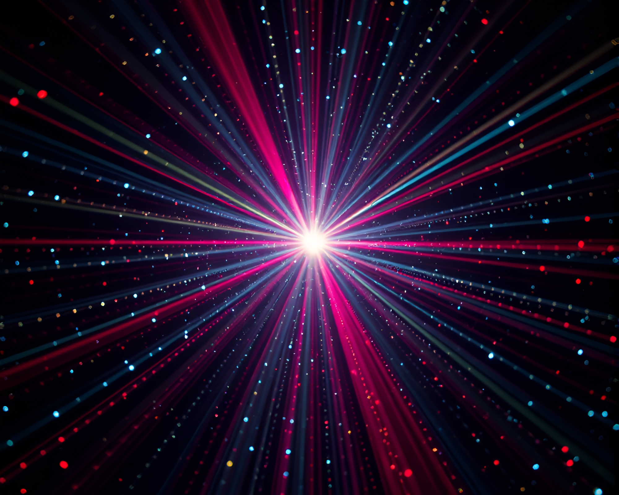 Mind Palace Divisionism: Dot Matrix Lens Flare – free AI stock image
