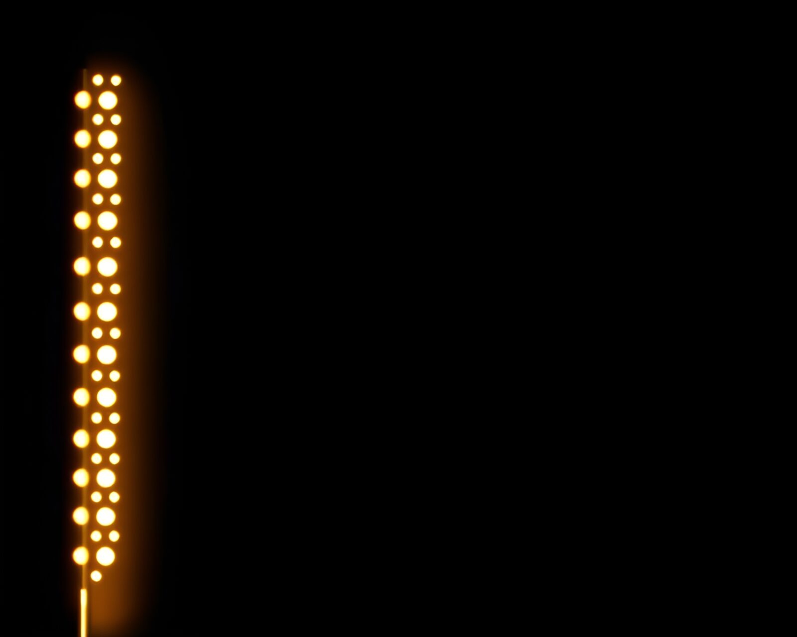 A stunning halftone grid baguette artwork illuminated by rim lighting
