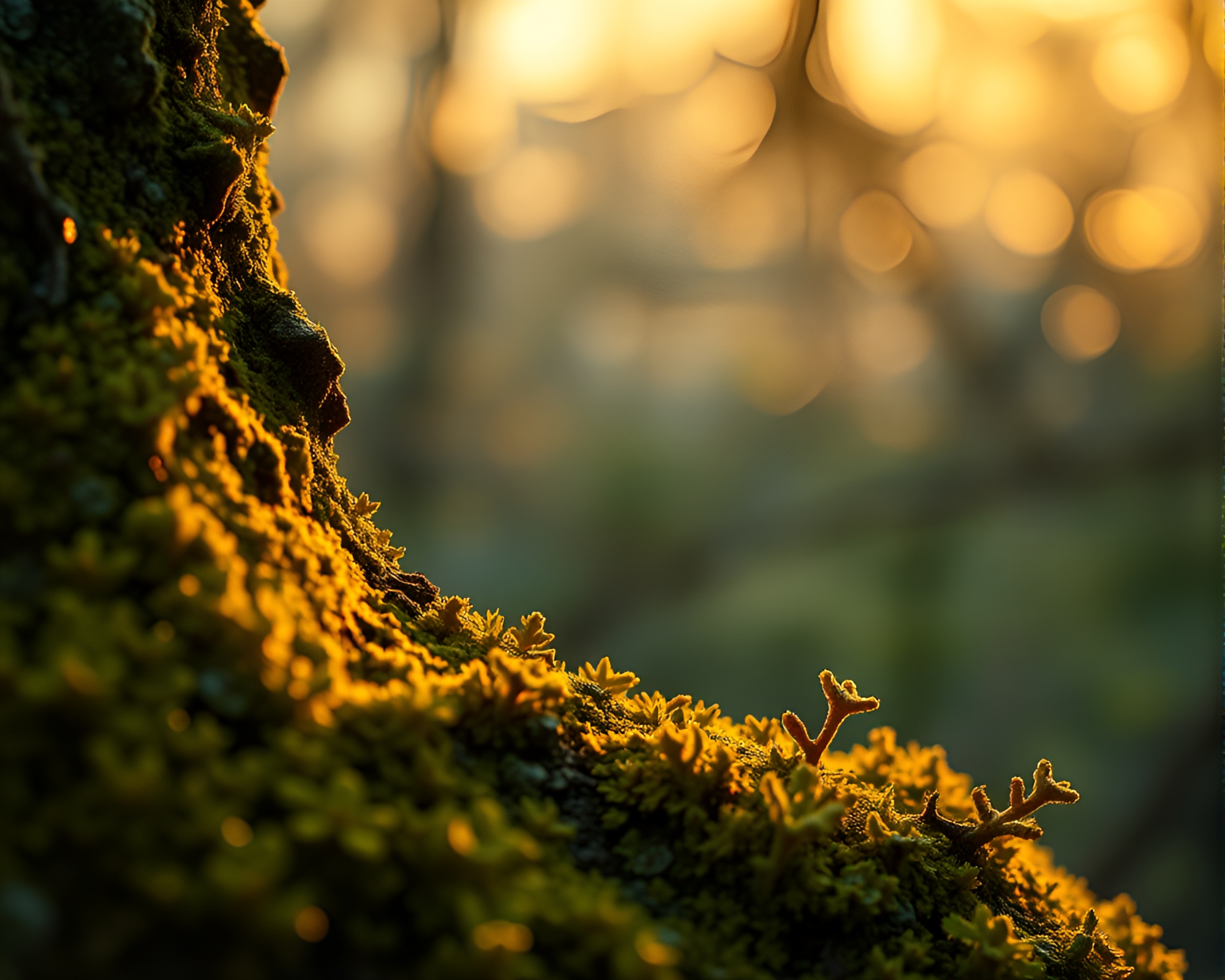 Enchanting Elf in Lichen Stereograph – free AI stock image