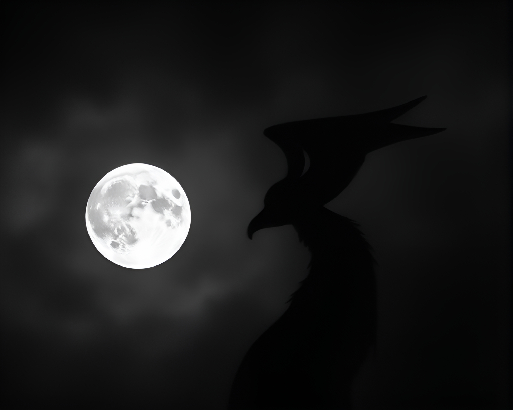 Majestic Lunar Chimera in Soft Lithographic Focus – free AI stock image