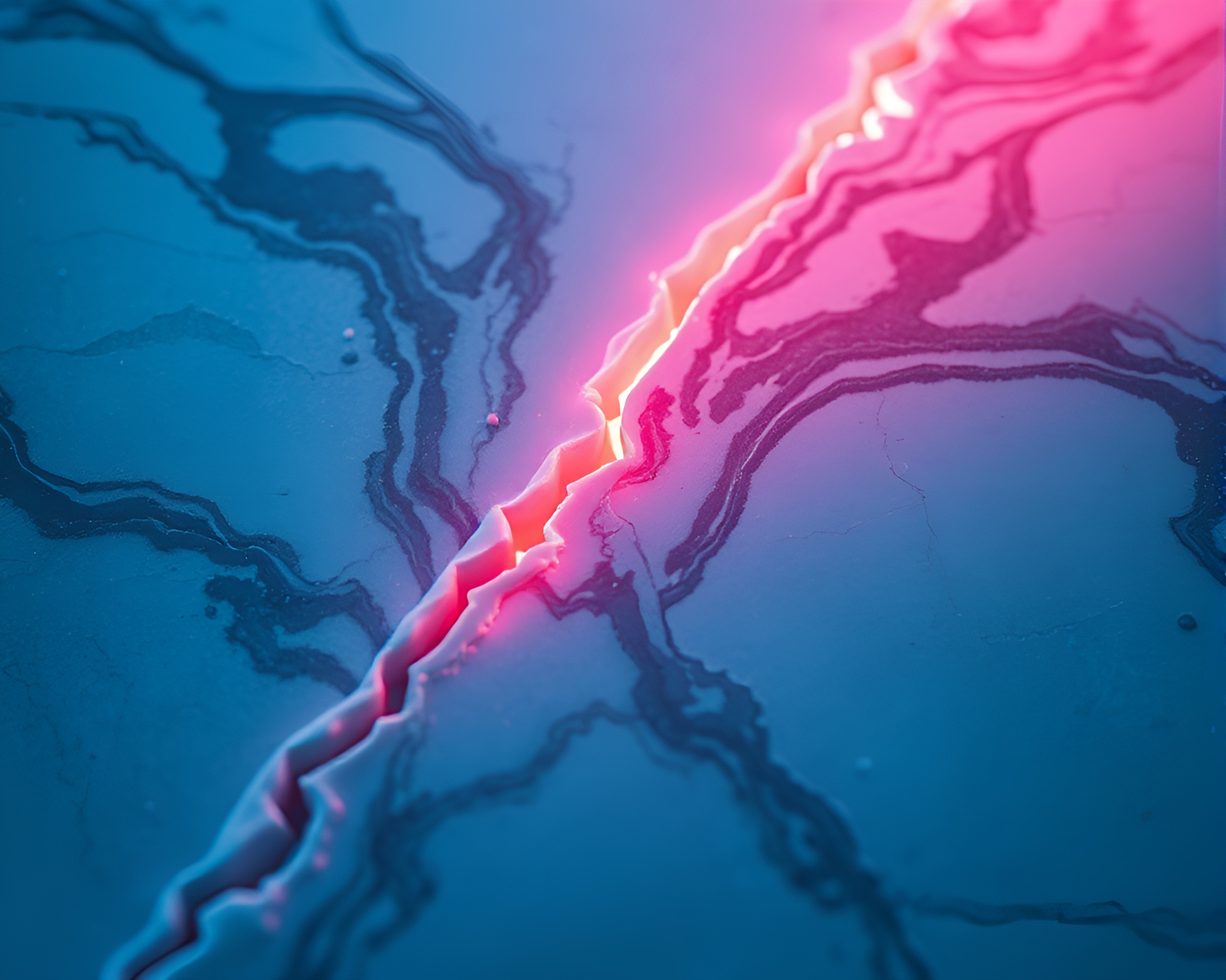 Frozen Reflections: Marbled Cake in Digital Twilight Haze – free AI stock image