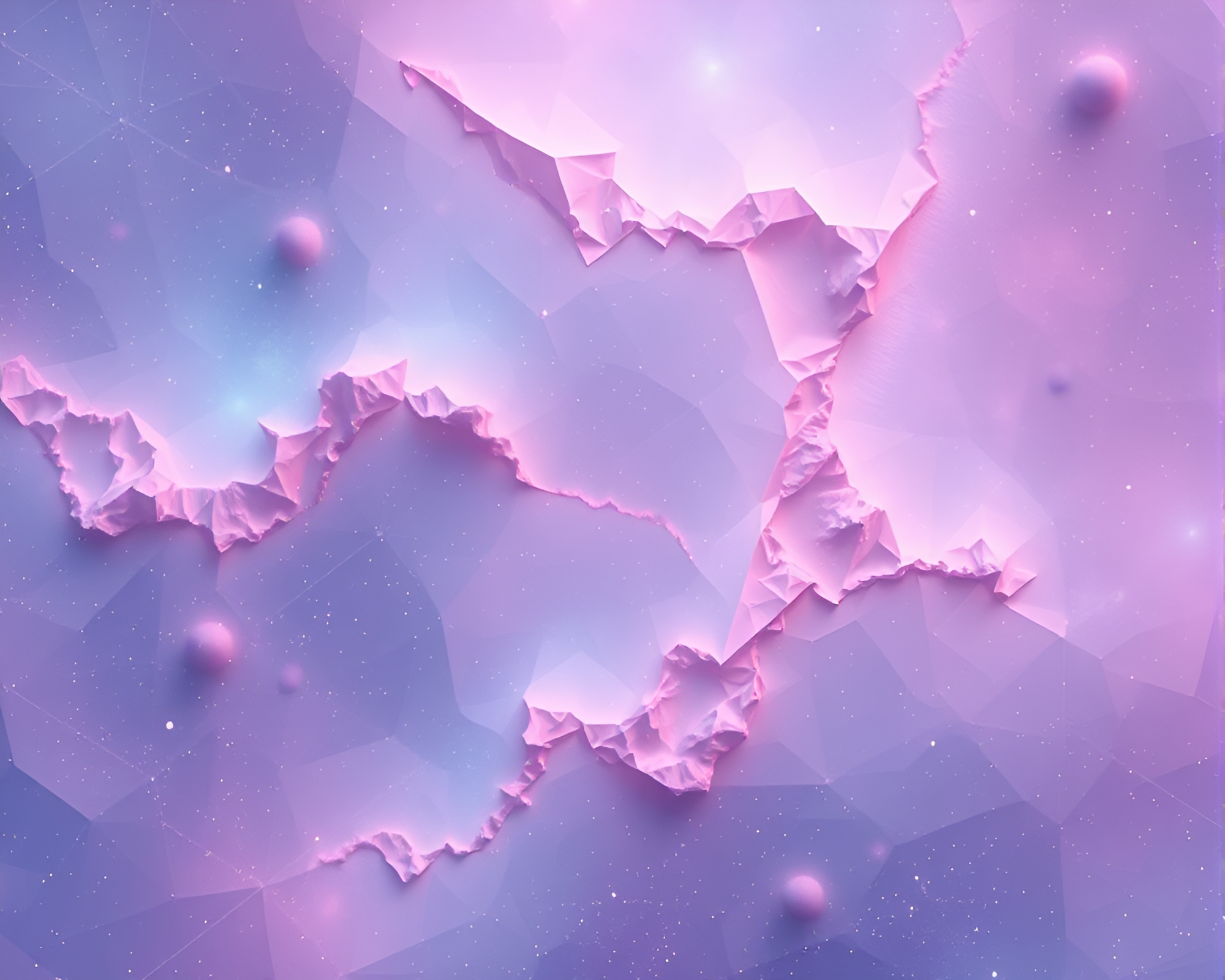 Celestial Nebula Stitched Pattern High-Poly 3D Render – free AI stock image