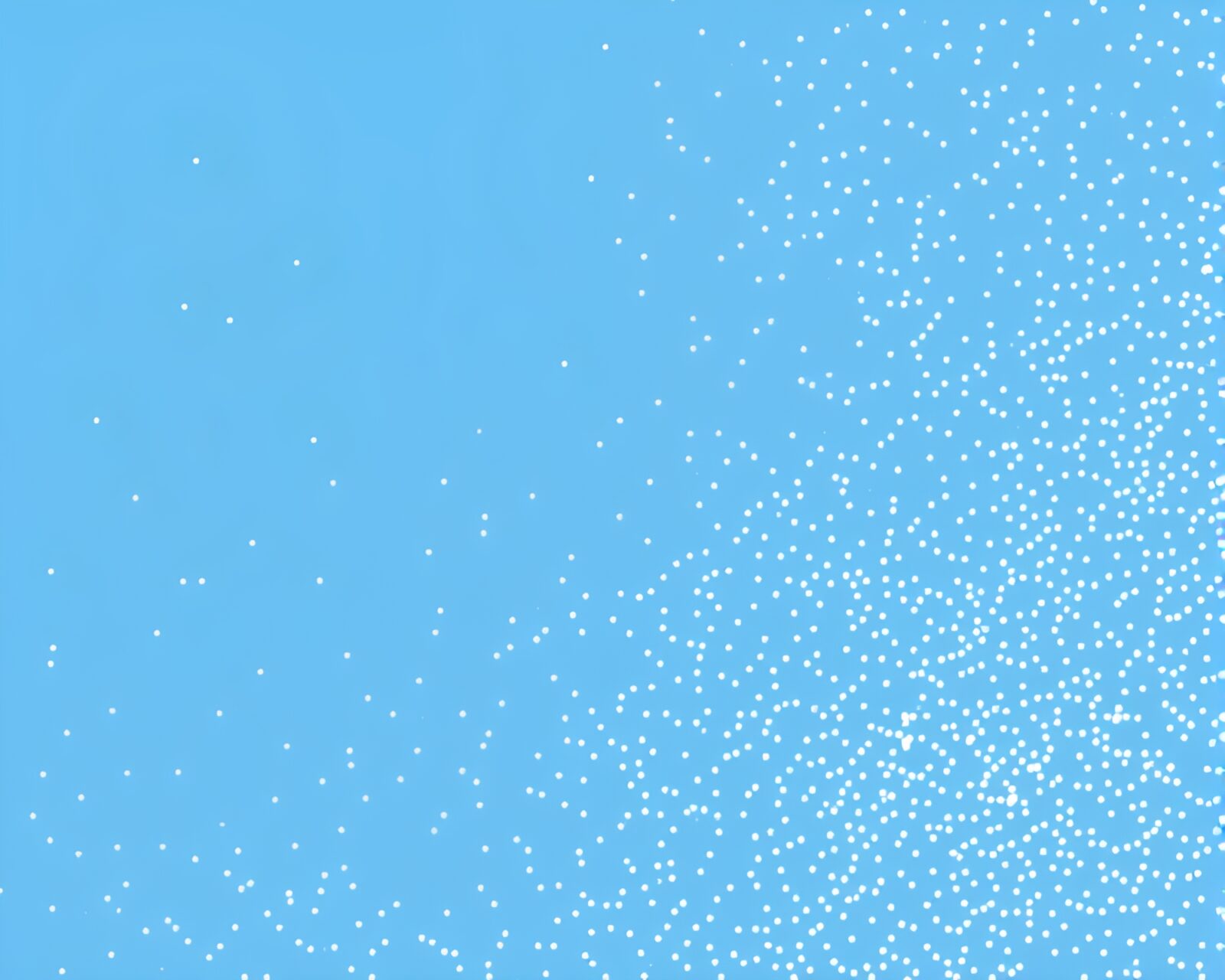 Mysterious rift in icy-blue light surrounded by screenprint dots