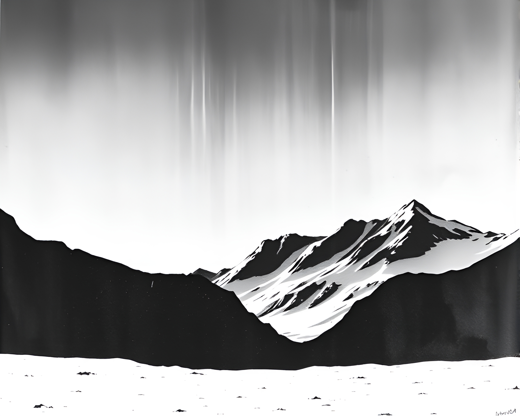 Frosty Cavern Shadows: Antarctic Etching Landscape – free AI stock image