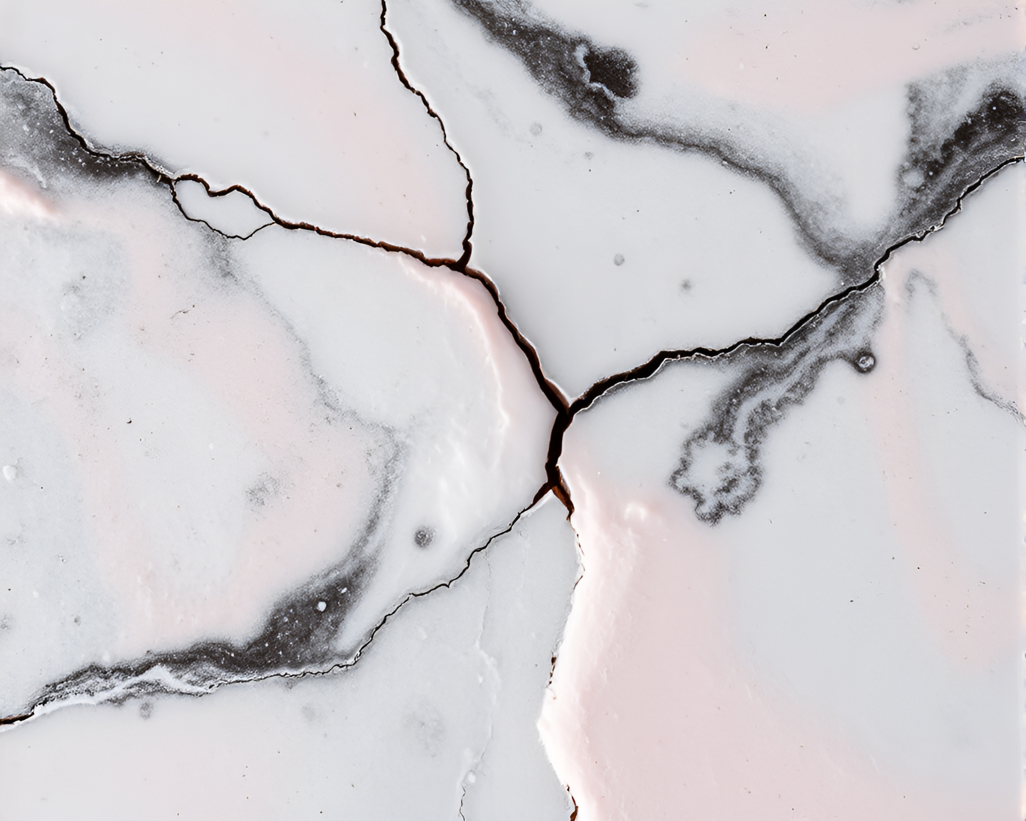 Grisaille ice cracks marbled cake infrared glow – free AI stock image