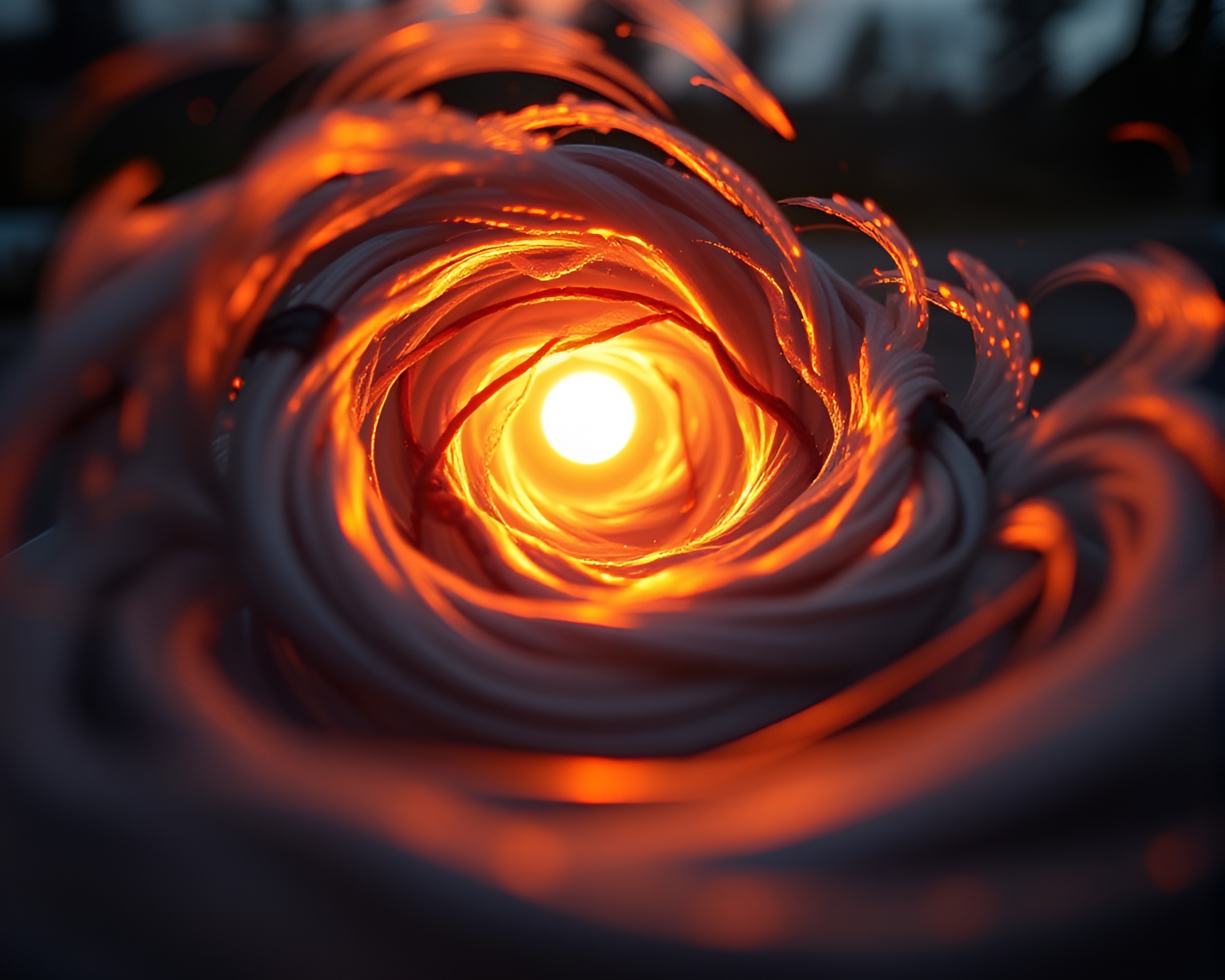 Enchanted Leather Diary in Golden Dusk Vortex – free AI stock image