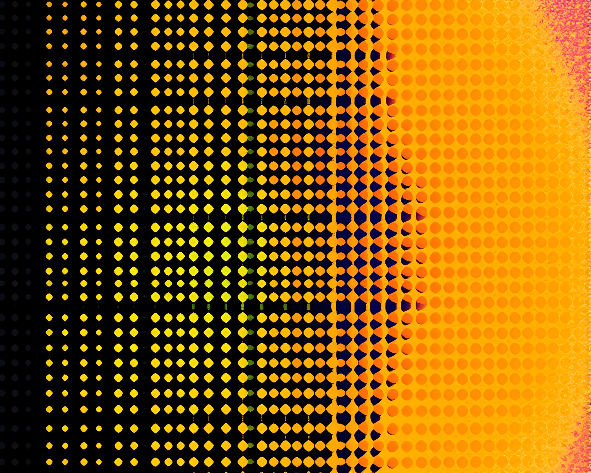 Intricate Baguette Patterns in Thermal Imaging Colors – free AI stock image