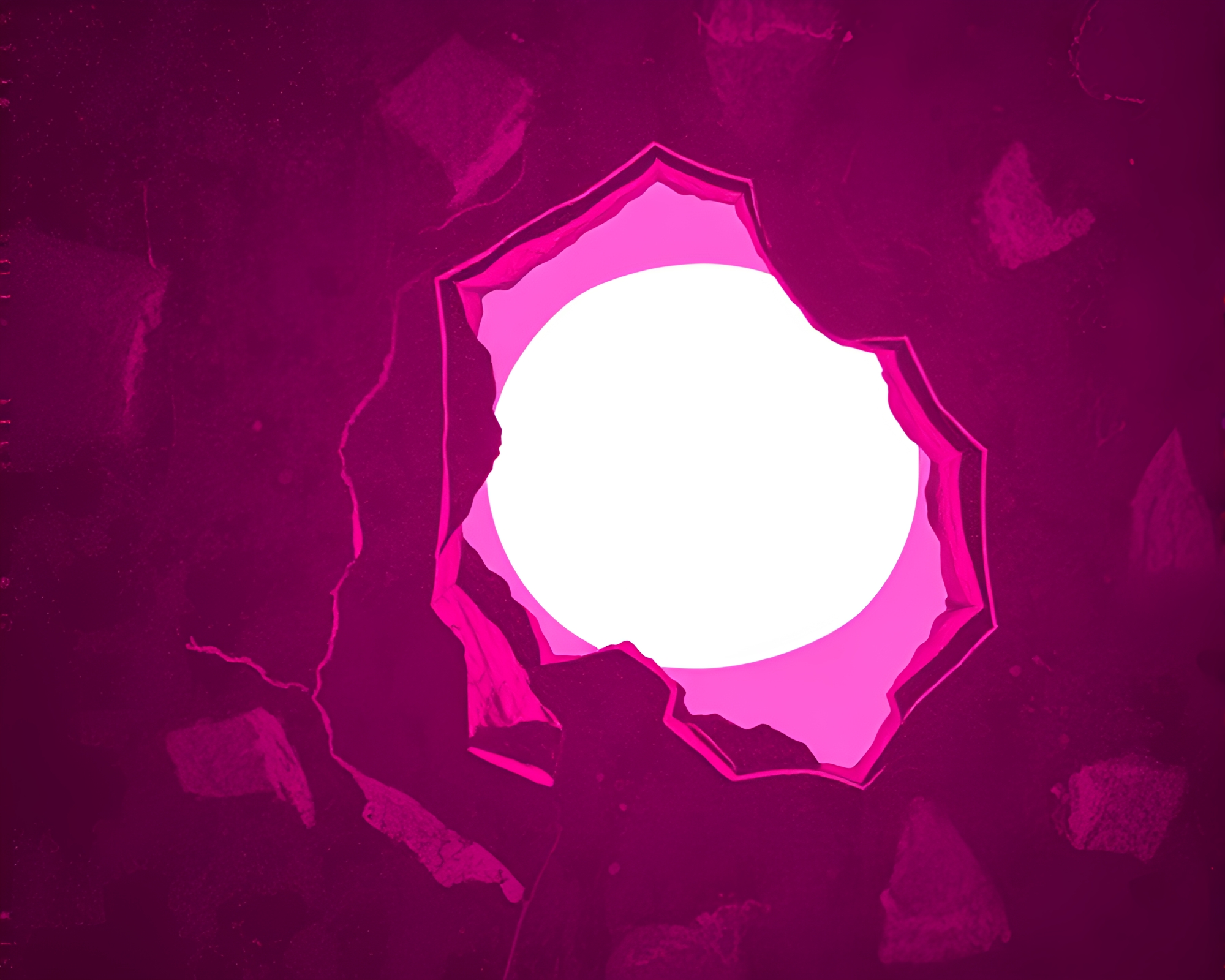 Magenta Dimensional Rift Silhouette Texture Overlay – free AI stock image