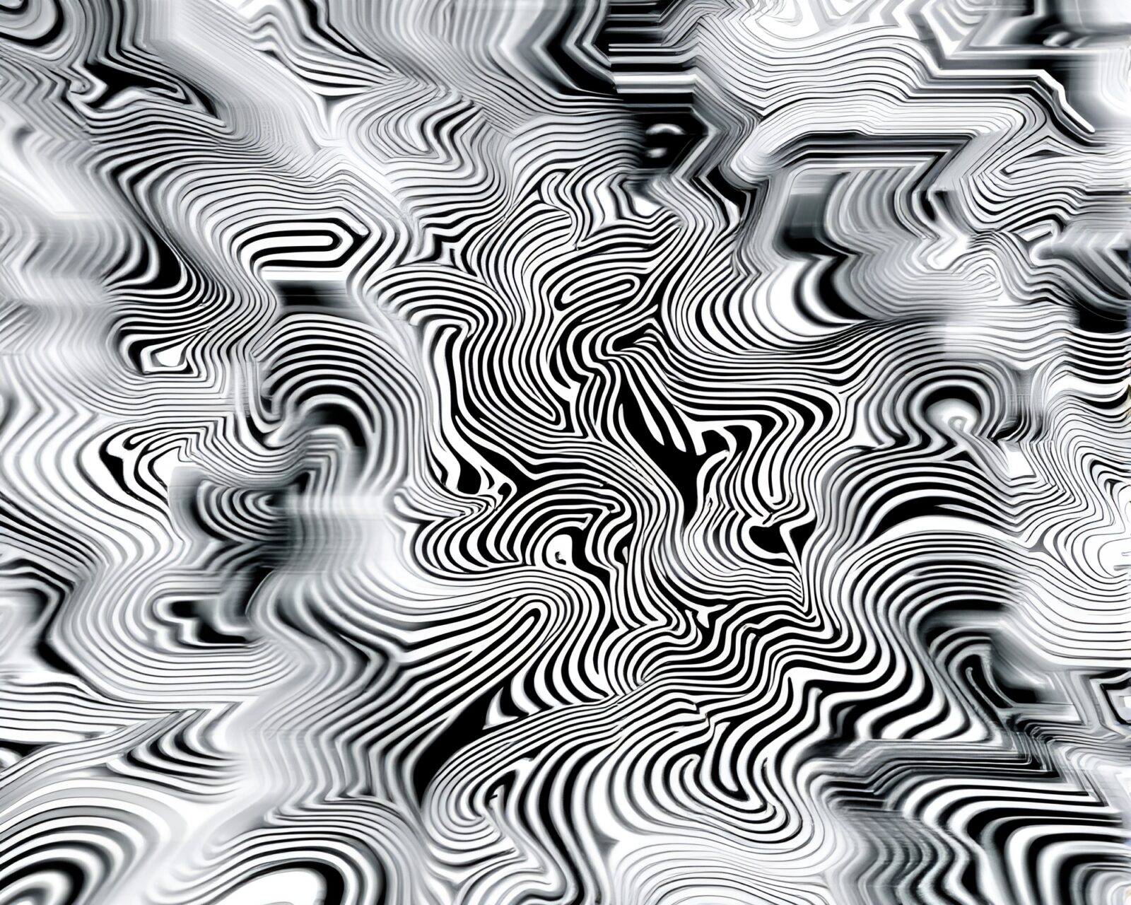 Black and white Escher-inspired tessellation art in monochrome green